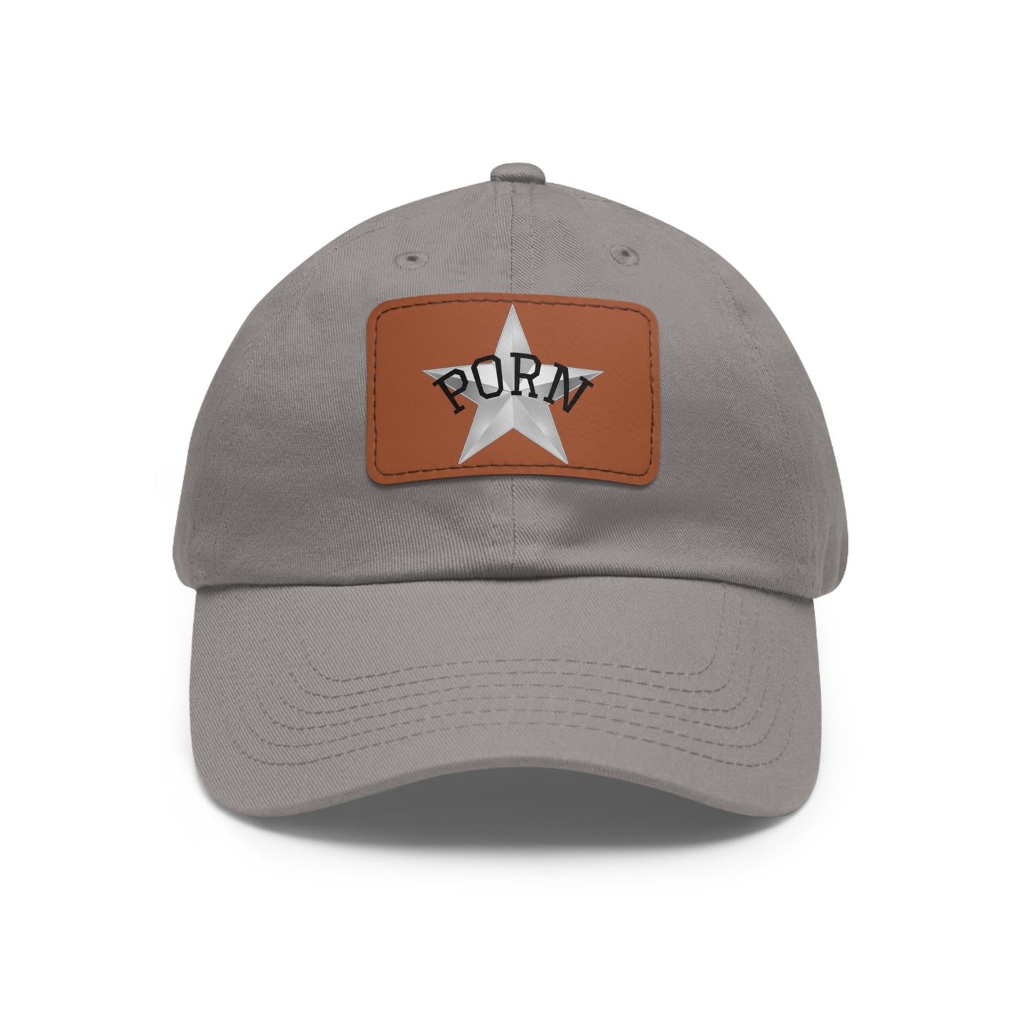 Stylish Dad Hat with Leather Patch, Casual Cap for Men, Summer Accessory, Fun Gift for Dads, Trendy Headwear. fun gifts for her, stylish womens hat