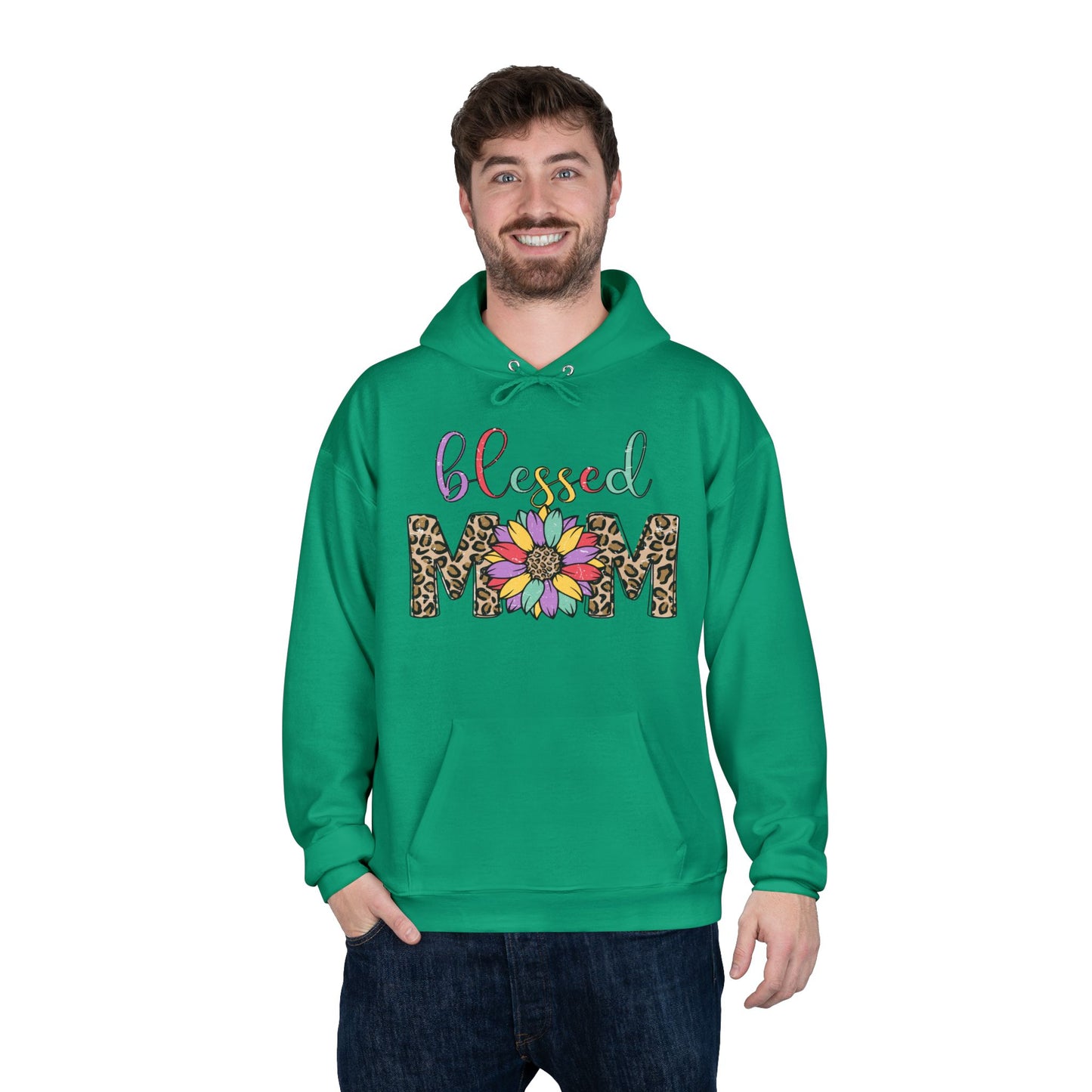 Blessed Mom Eco-Friendly Pullover Hoodie