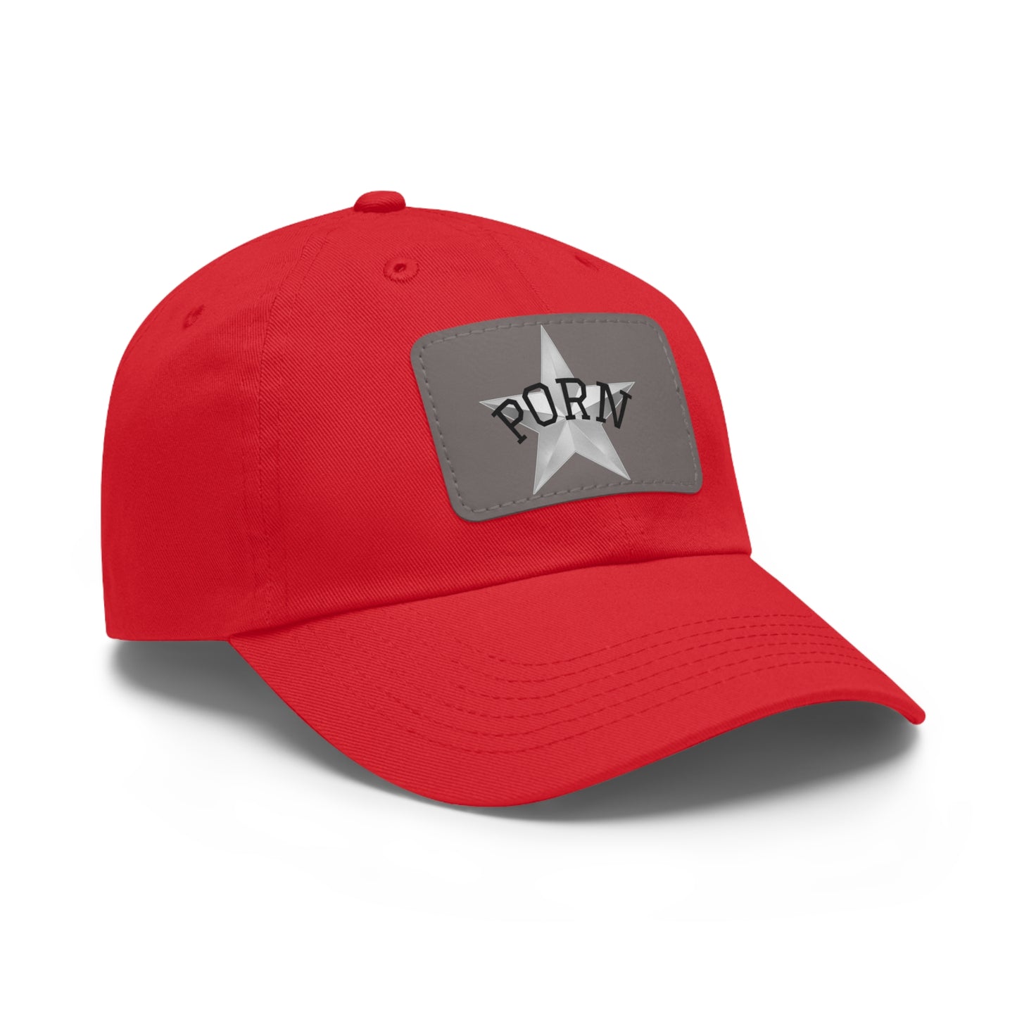 Stylish Dad Hat with Leather Patch, Casual Cap for Men, Summer Accessory, Fun Gift for Dads, Trendy Headwear. fun gifts for her, stylish womens hat