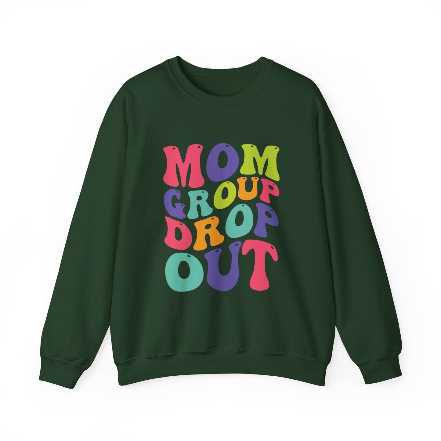 Vibrant Mom Group Dropout Sweatshirt, Cozy Crewneck, Perfect for Moms, Gift for Mother's Day, Casual Wear, Fun Family Gatherings