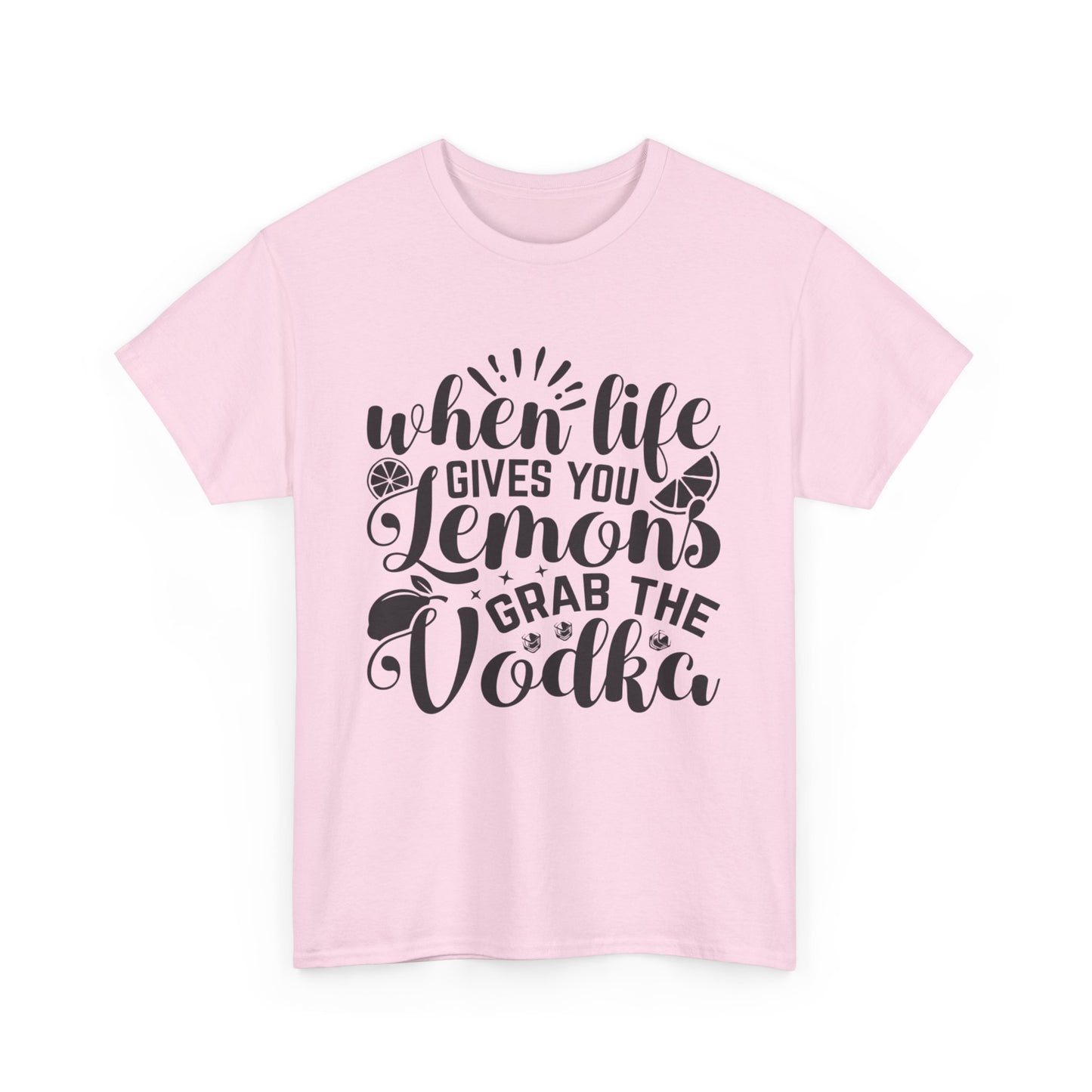 Funny Lemon Vodka Unisex Heavy Cotton Tee