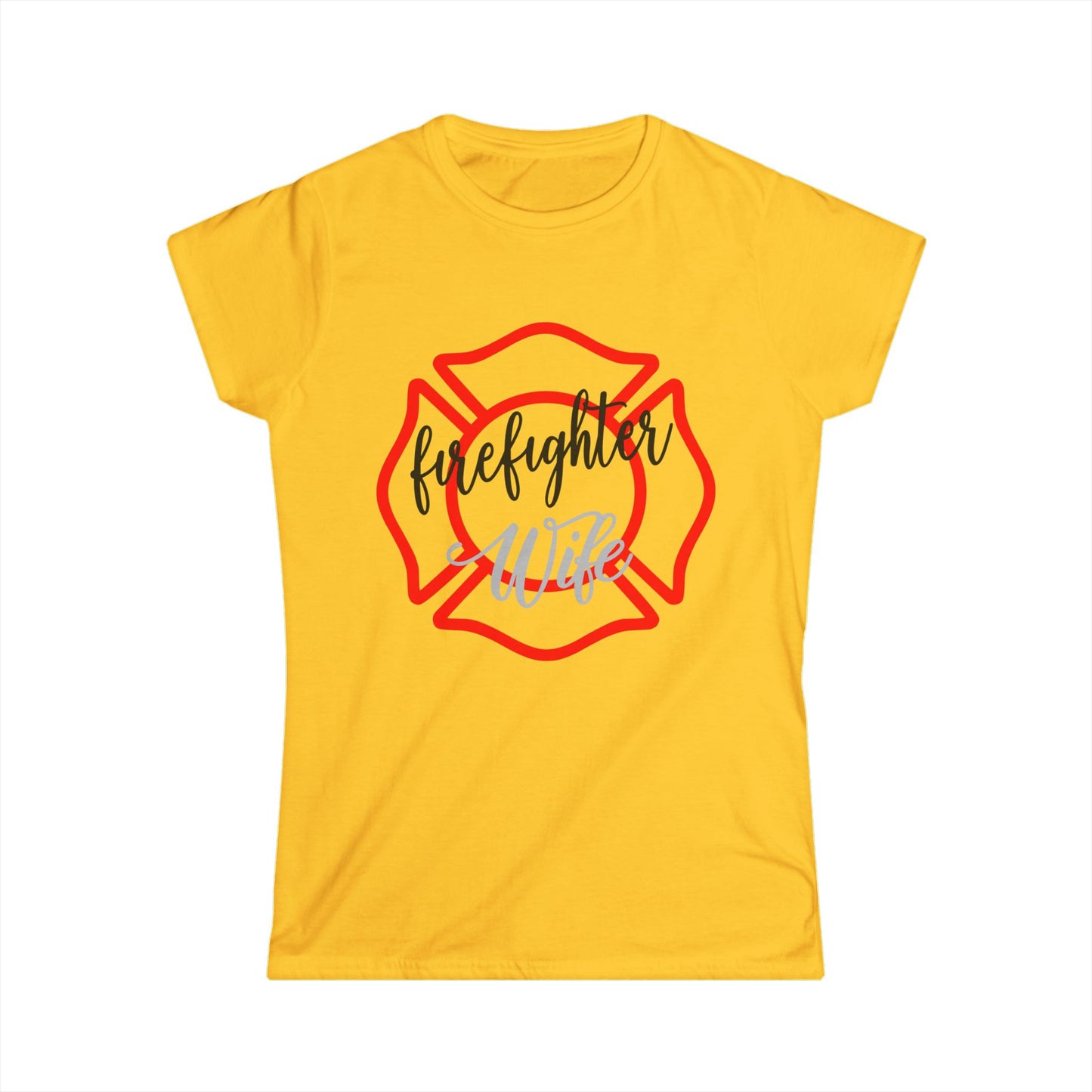 Firefighter Wife Softstyle Tee | Perfect Gift for Firefighter Wives