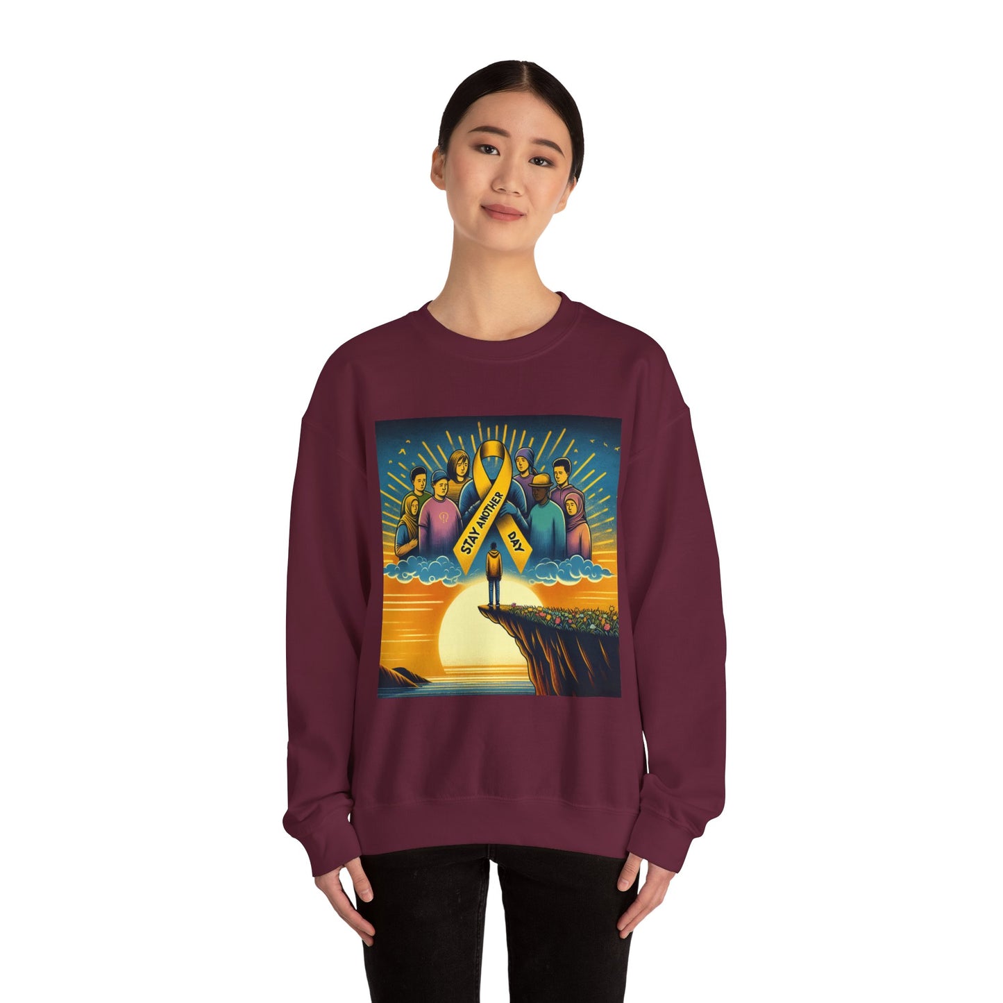 Suicide Prevention Awareness Sweatshirt, Stay Another Day, You Matter, Mental Health Support, Crewneck Jumper, Unisex Hoodie