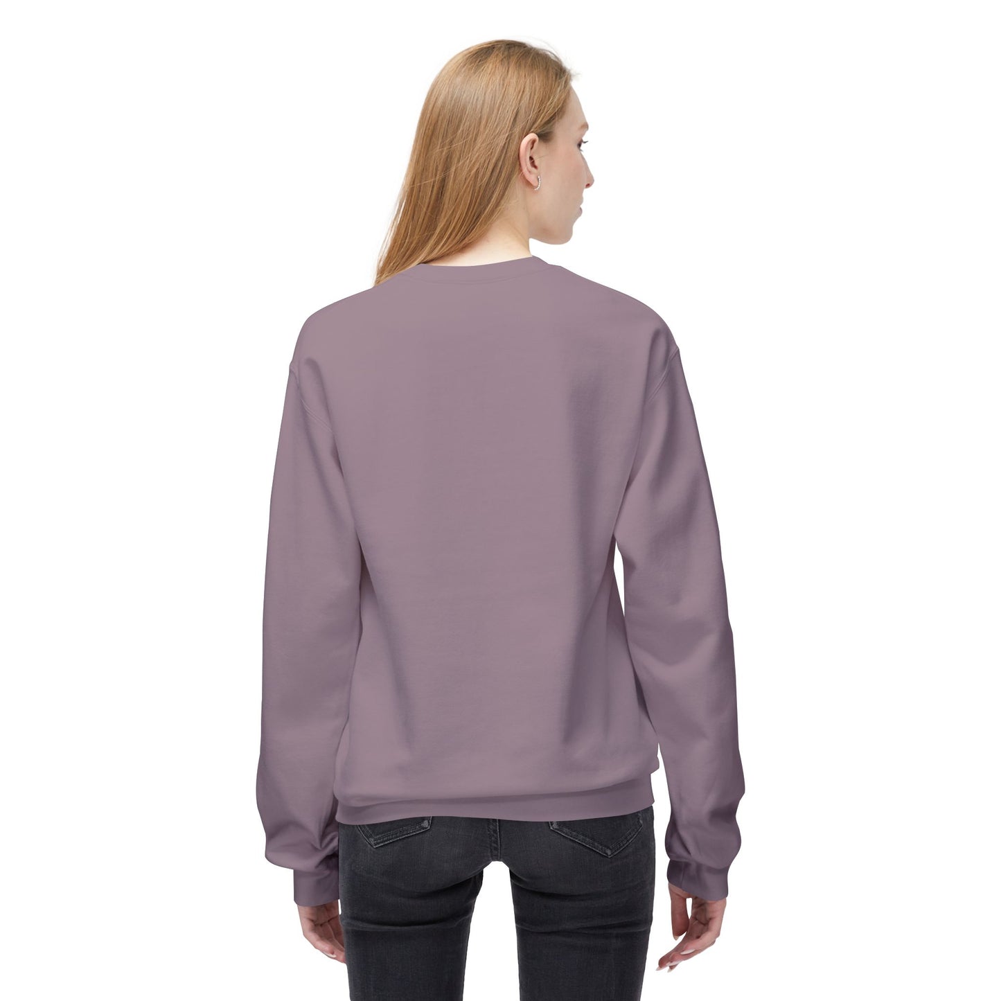 Boho-Inspired Fleece Crewneck Sweatshirt - "I Put the Boo in Boogie"