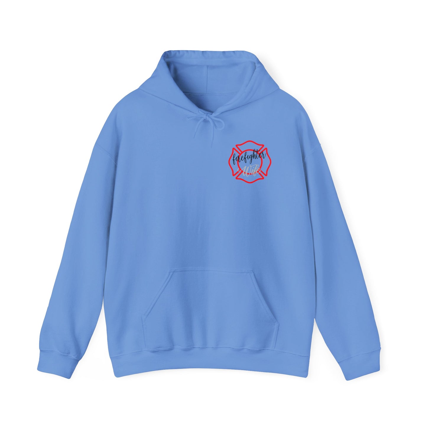 Firefighter Wife Hooded Sweatshirt - Unisex Heavy Blend™ - Support & Honor