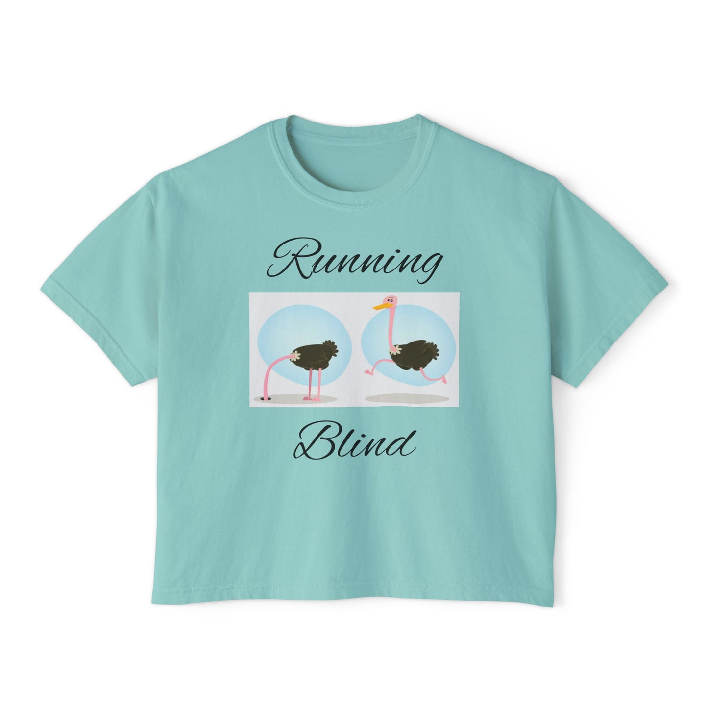 Women's Boxy Tee - Boxy Running Blind Tee