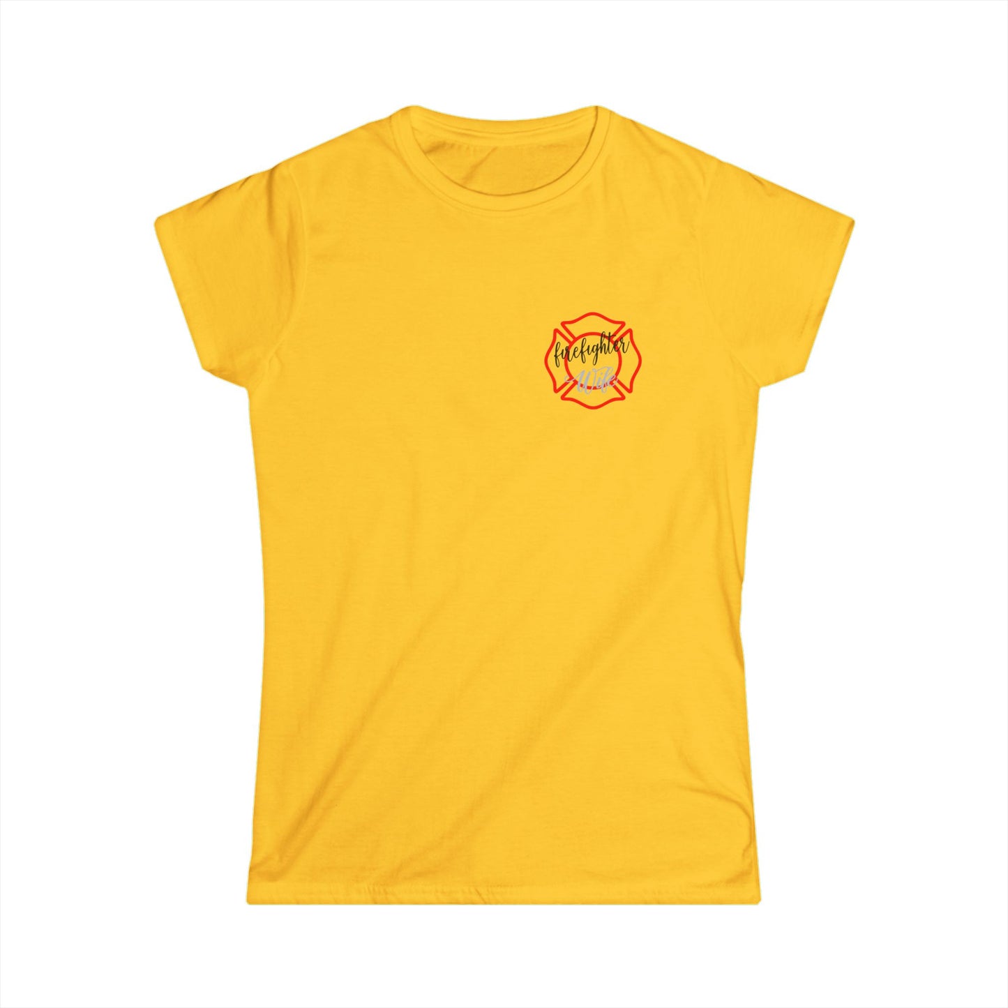 Firefighter Wife Women's Softstyle Tee - Support Your Hero