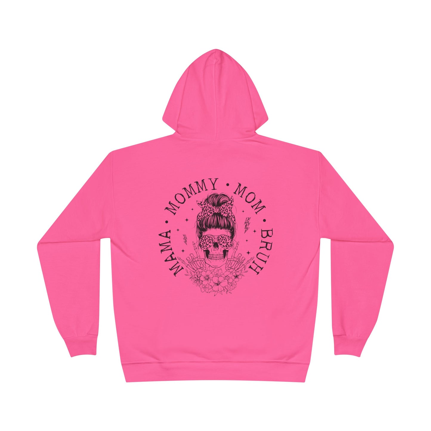 Skull Mom Hoodie - Unisex Eco-Friendly Pullover Sweatshirt for Mothers