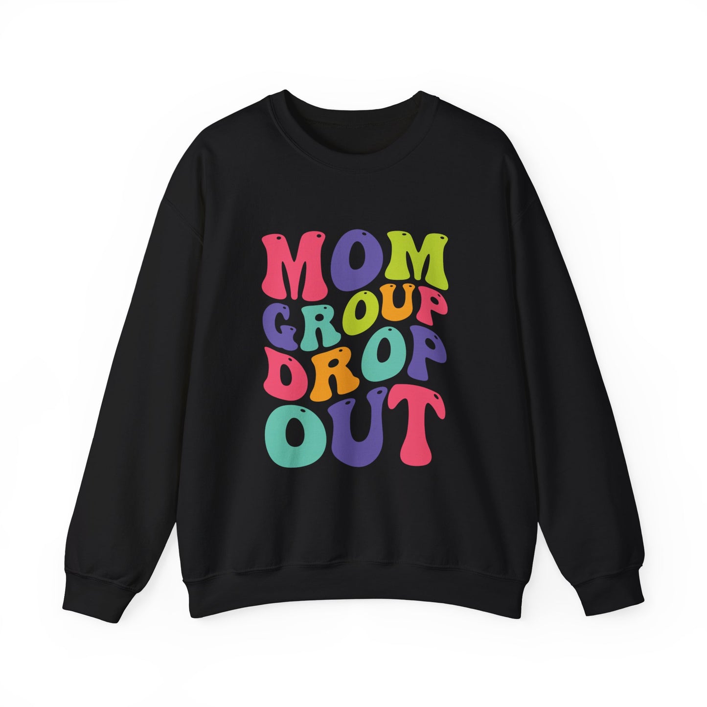 Vibrant Mom Group Dropout Sweatshirt, Cozy Crewneck, Perfect for Moms, Gift for Mother's Day, Casual Wear, Fun Family Gatherings