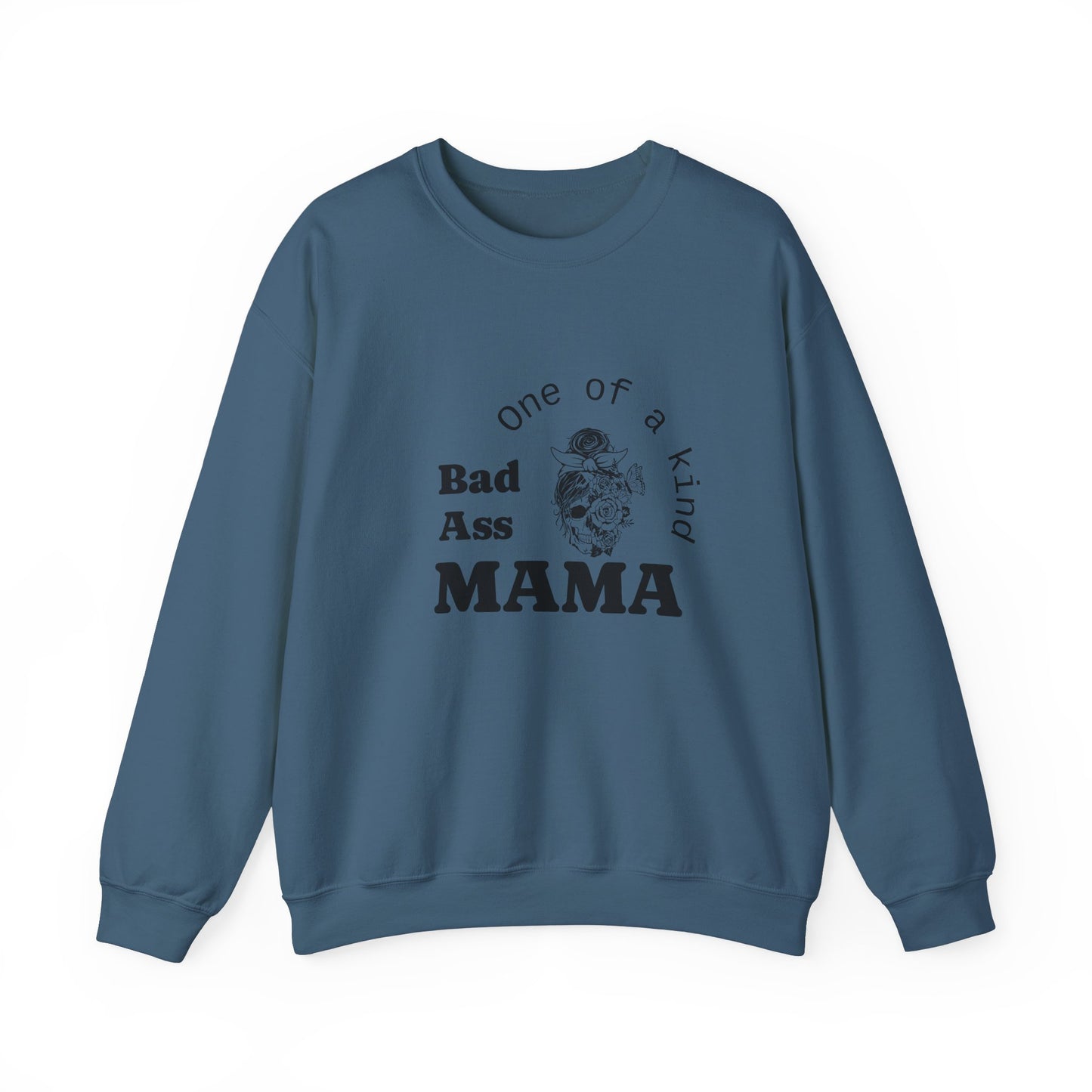 Bad Ass Mama Crewneck Sweatshirt - Unisex Heavy Blend