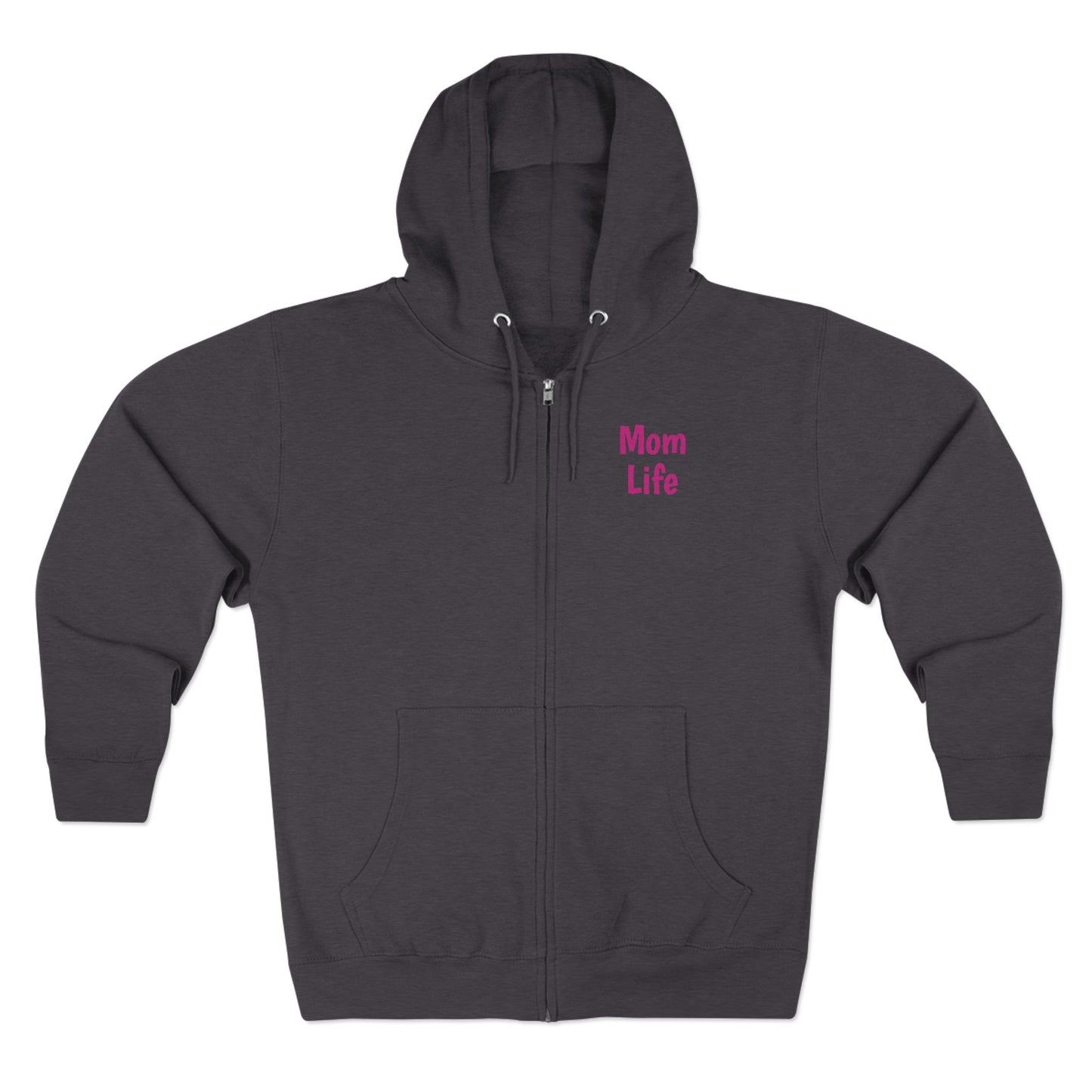 Mom Life Floral Unisex Zip Hoodie - Cozy Casual Wear for Moms
