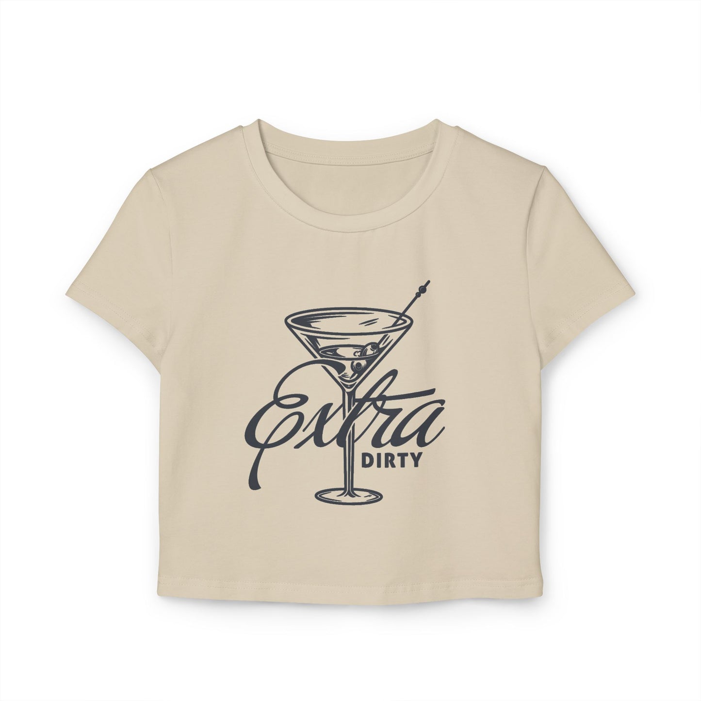 Extra Dirty Cocktail Women's Baby Tee, Fun Bar Shirt, Girls Night Out Top, Birthday Gift, Casual Summer Tee