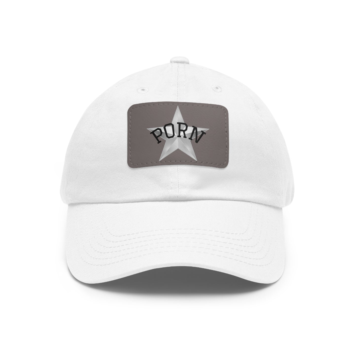 Stylish Dad Hat with Leather Patch, Casual Cap for Men, Summer Accessory, Fun Gift for Dads, Trendy Headwear. fun gifts for her, stylish womens hat