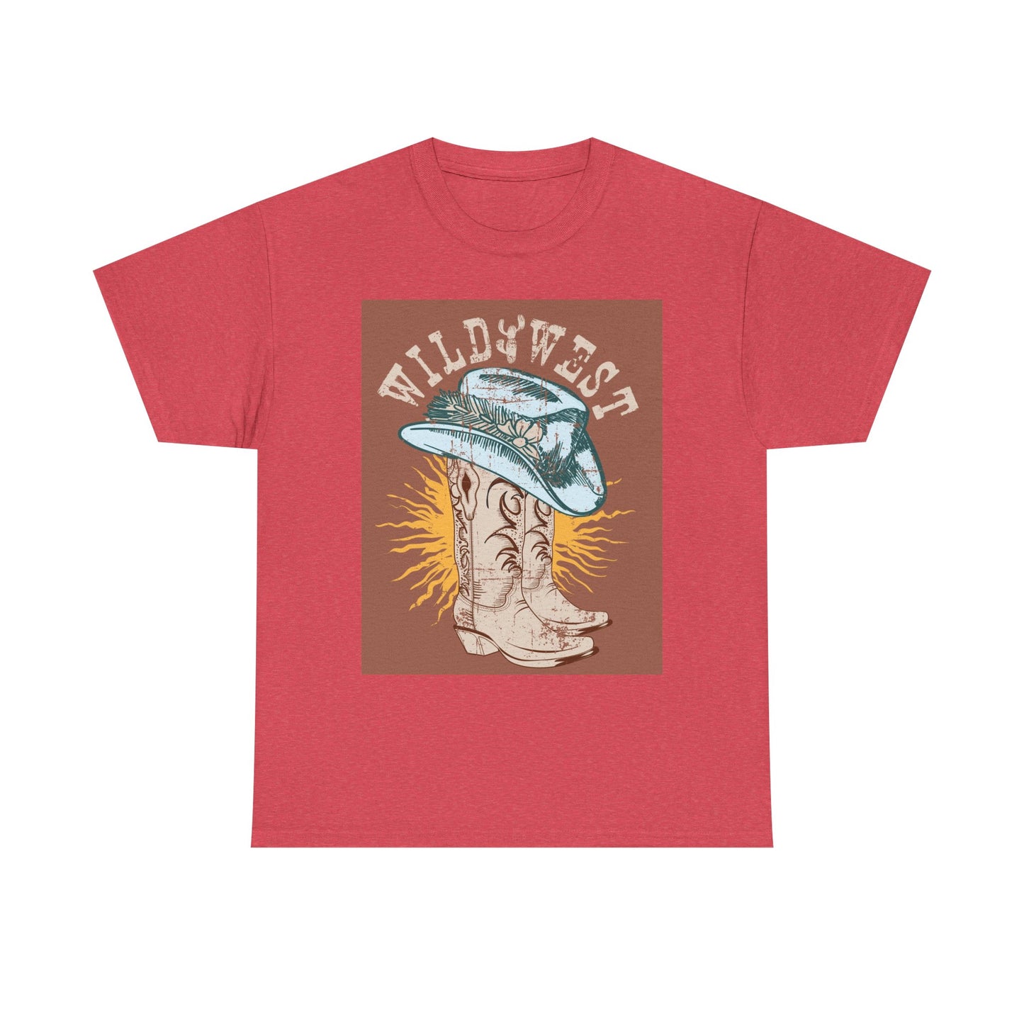 Wild West Cowboy Tee, Graphic Tee, Western Style Shirt, Country Music Apparel, Rodeo Outfit, Gift for Cowpoke Lovers