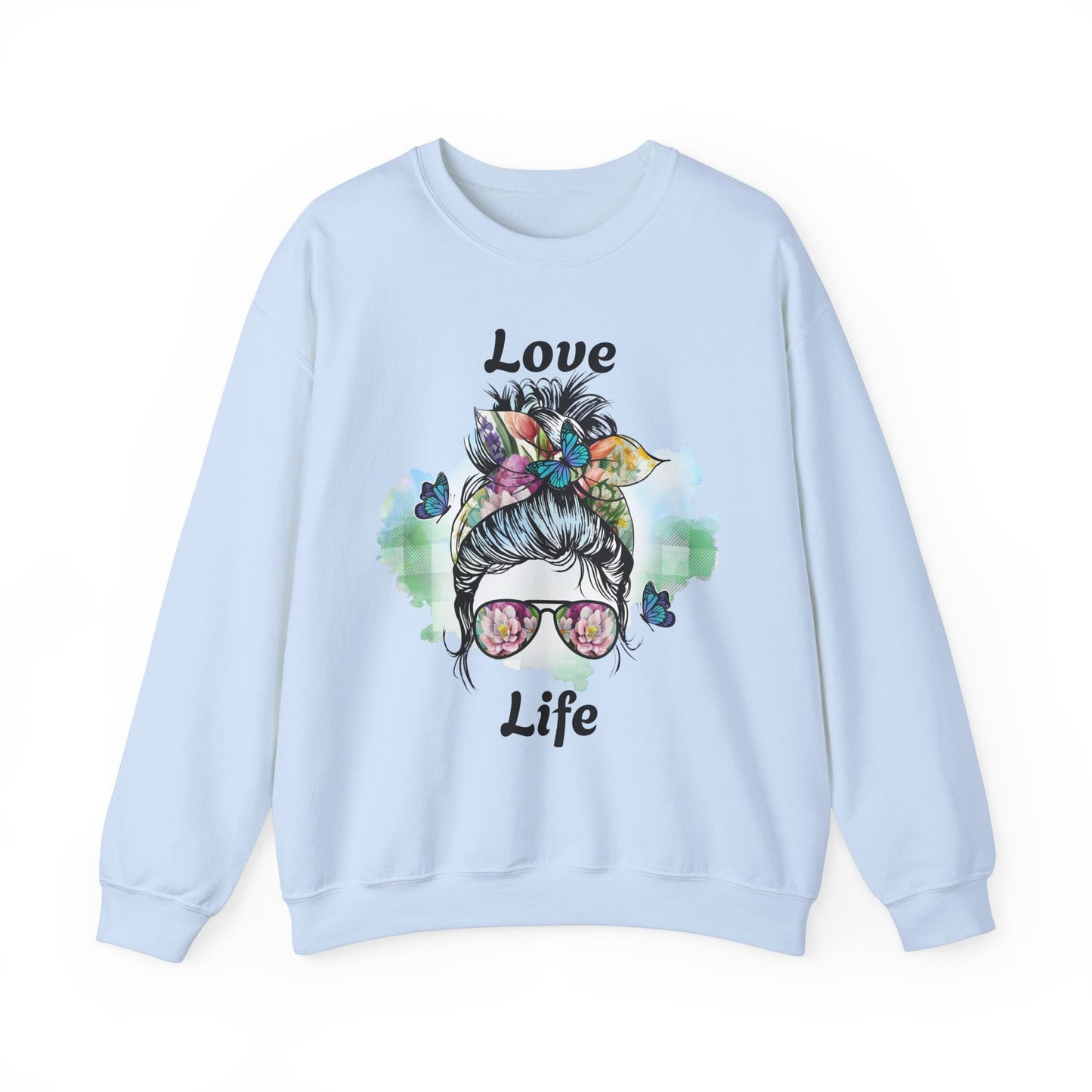 Love Life Unisex Heavy Blend Crewneck Sweatshirt - Stylish and Comfortable
