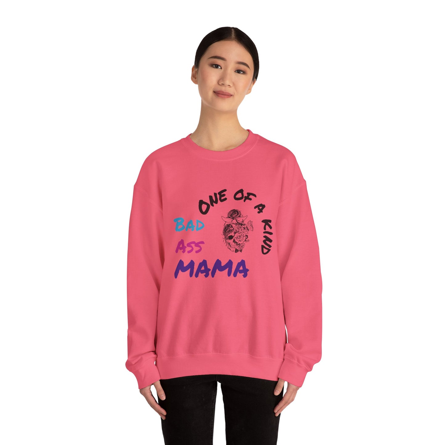 One of a Kind Bad Ass Mama Sweatshirt - Unisex Heavy Blend™ Crewneck