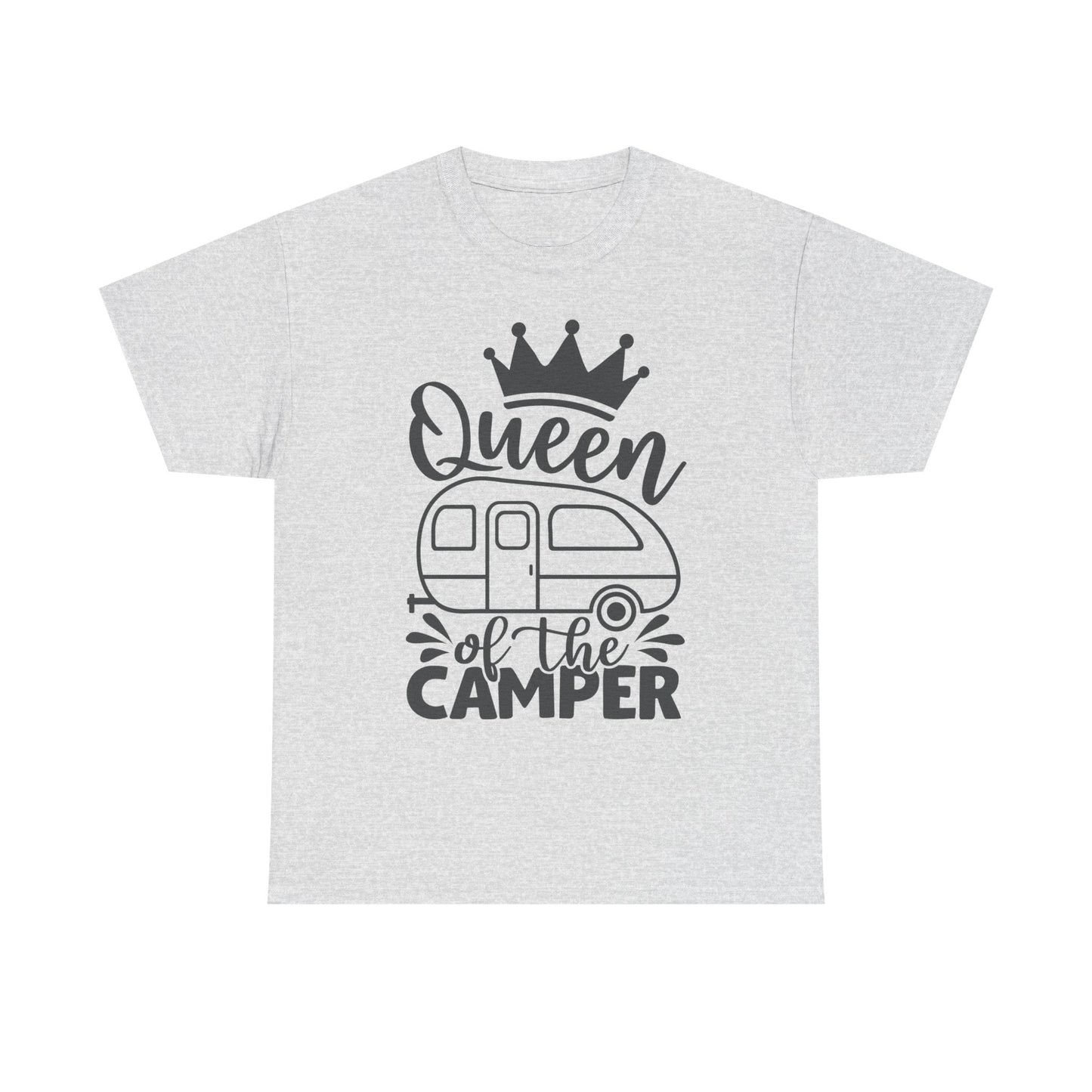Queen of the Camper Unisex Heavy Cotton Tee - Perfect for Adventure Lovers
