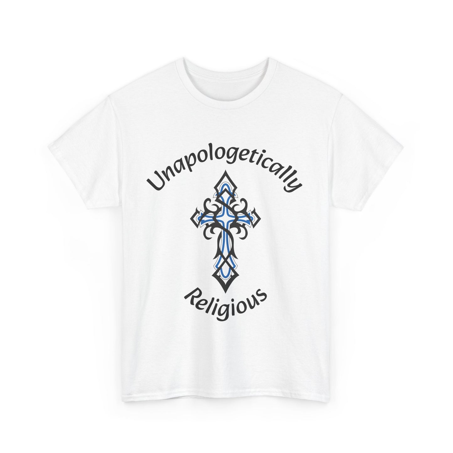 Unapologetically Religious Unisex Heavy Cotton Tee | Faith Shirt, Inspirational Gift, Casual Wear, Church Event, Christian Apparel
