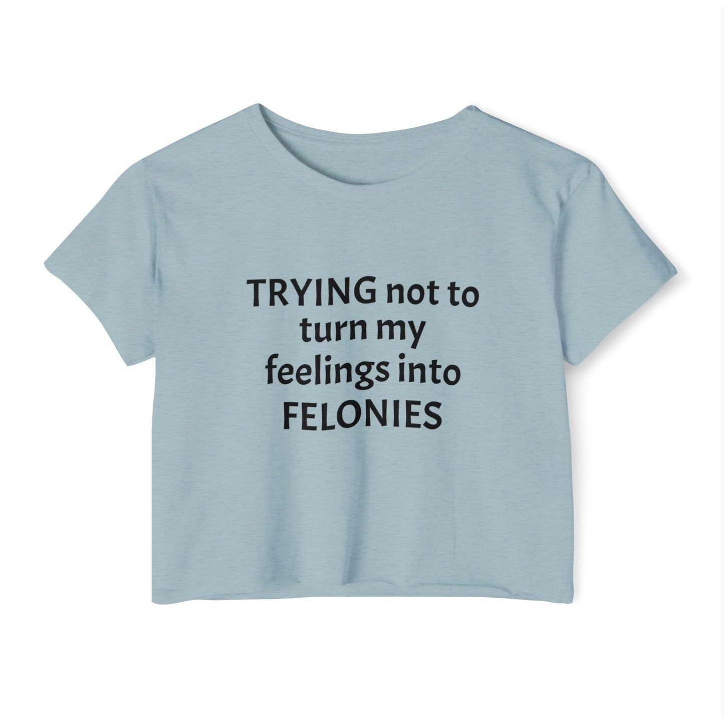 Festival Crop Top, Women's Casual Tee, Funny Graphic Top, Party Wear, Summer Vibes, Gift for Friends