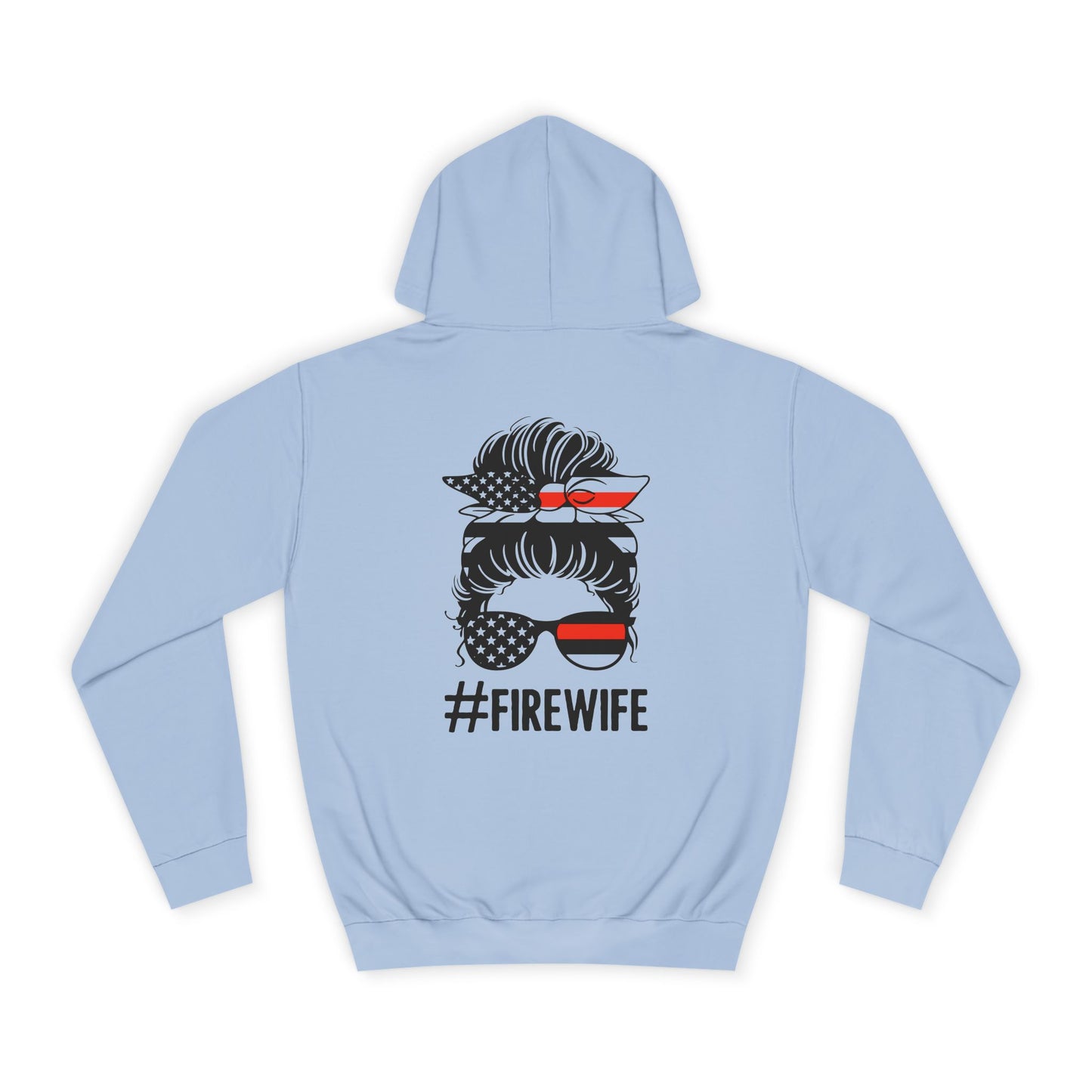 Firefighter Wife Unisex College Hoodie – Stylish Comfort for Celebrating Love & Dedication