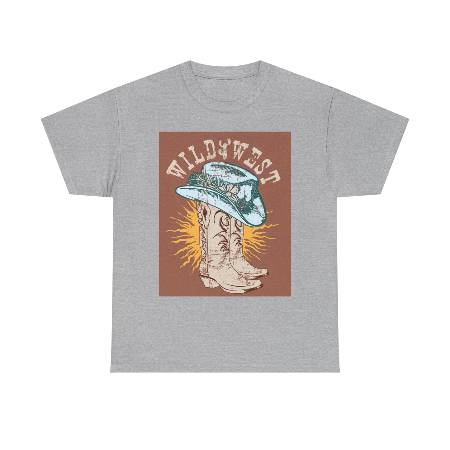 Wild West Cowboy Tee, Graphic Tee, Western Style Shirt, Country Music Apparel, Rodeo Outfit, Gift for Cowpoke Lovers