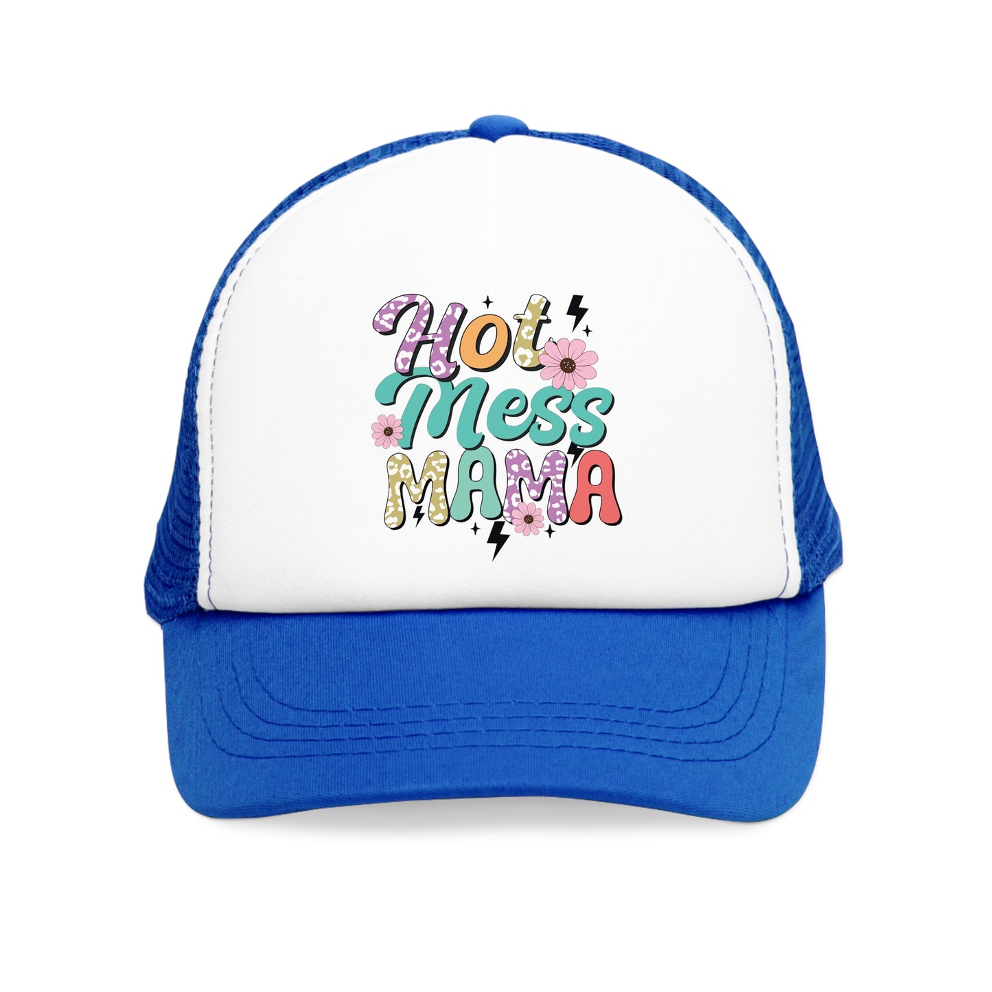 Hot Mess Mama Mesh Cap, Trendy Hat for Moms, Fun Gift for Mother's Day, Casual Summer Accessory, Cute Fashion Statement