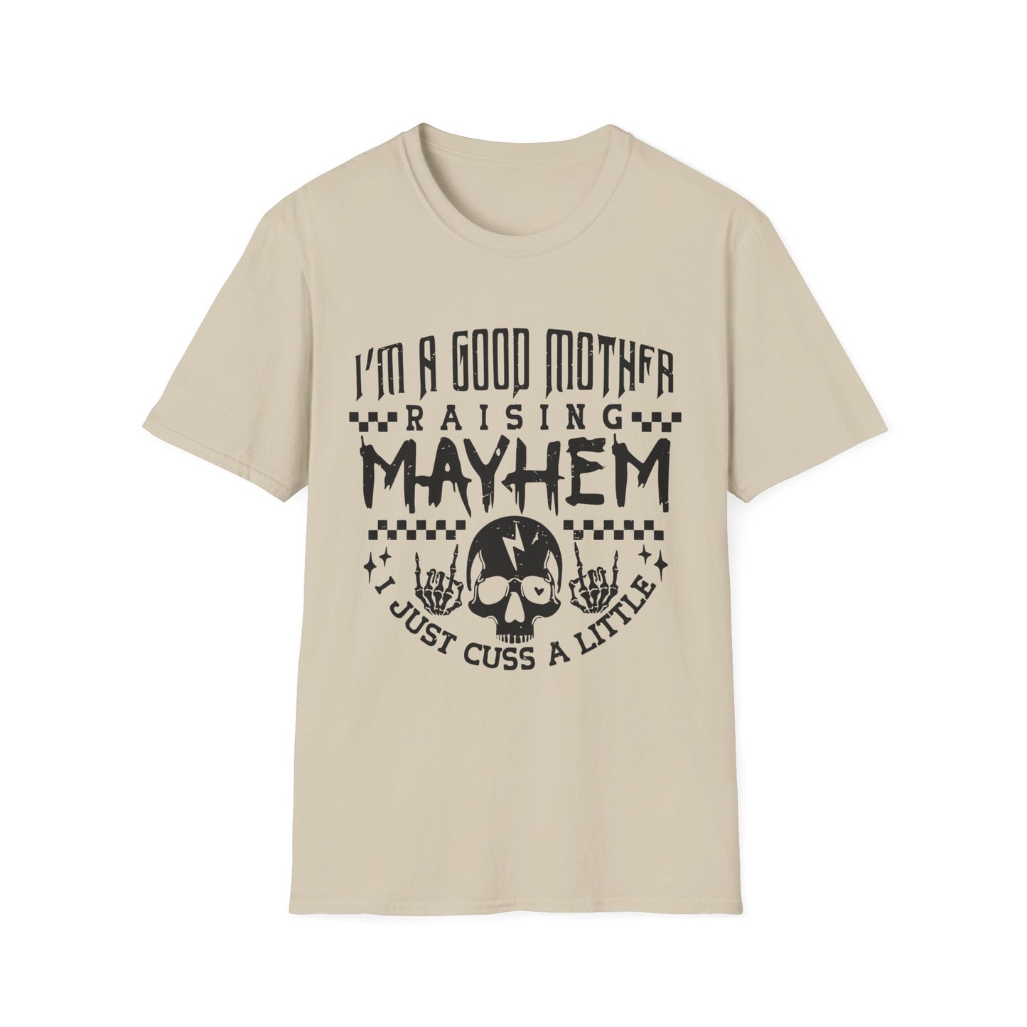 Unisex Softstyle T-Shirt, Fun Parent Shirt, Motherhood Humor Tee, Gift for Moms, Casual Everyday Wear, Mother's Day Gift