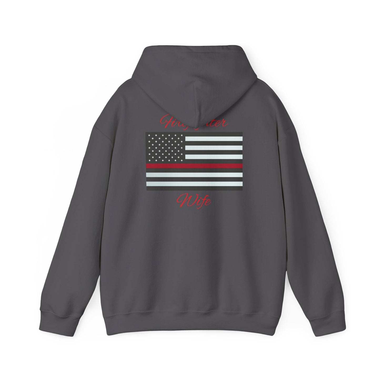 Firefighter Wife Hooded Sweatshirt - Unisex Heavy Blend™ - Support & Honor