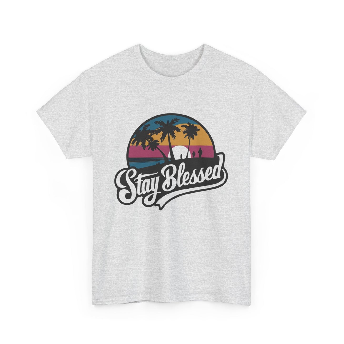 Stay Blessed Unisex Heavy Cotton Tee – Casual Comfort for Positive Vibes
