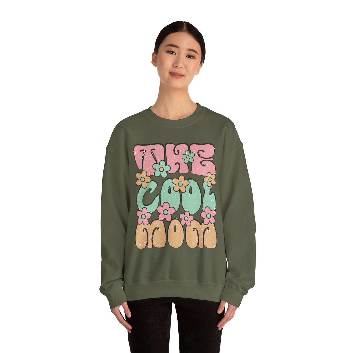 The Cool Mood Floral Graphic Unisex Crewneck Sweatshirt