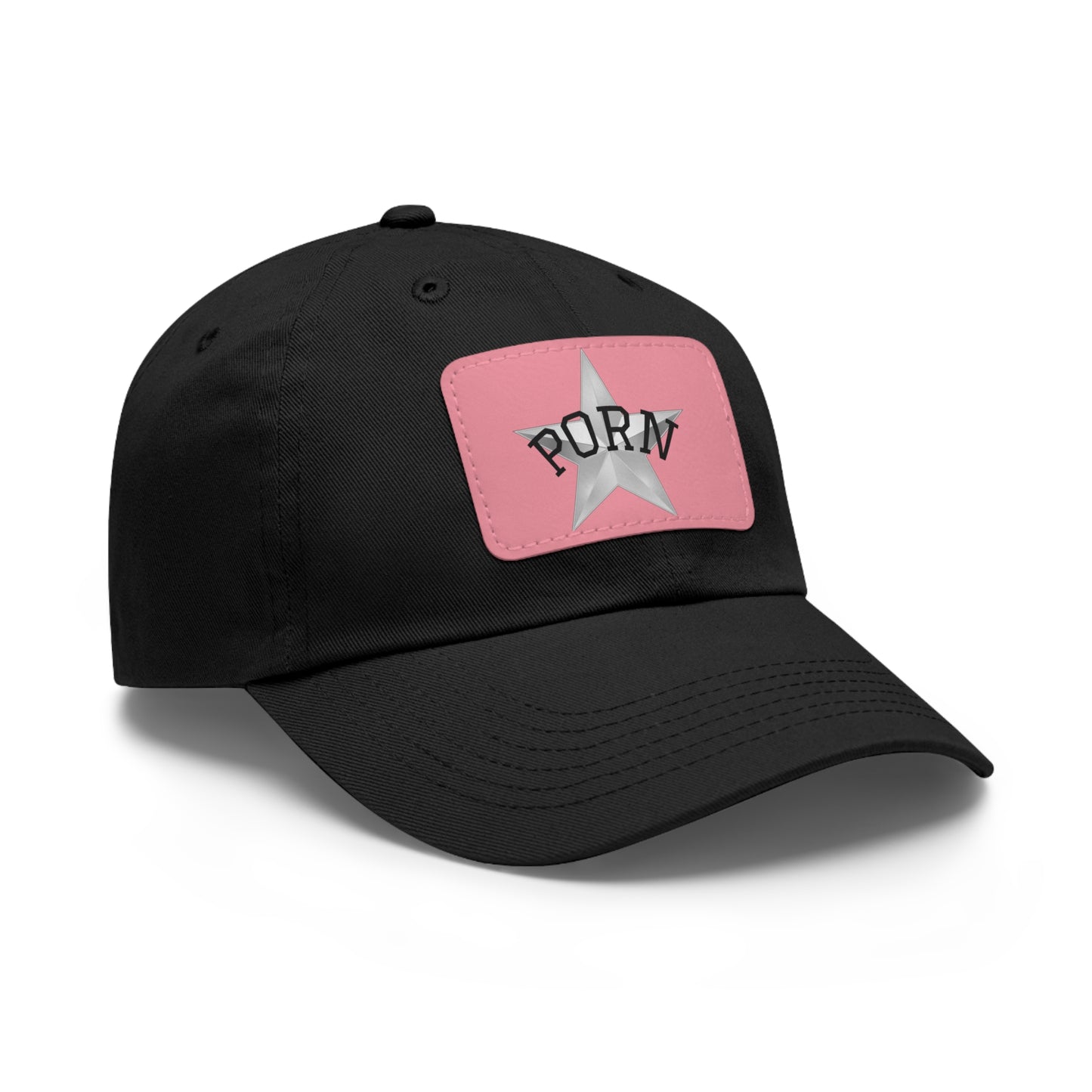 Stylish Dad Hat with Leather Patch, Casual Cap for Men, Summer Accessory, Fun Gift for Dads, Trendy Headwear. fun gifts for her, stylish womens hat