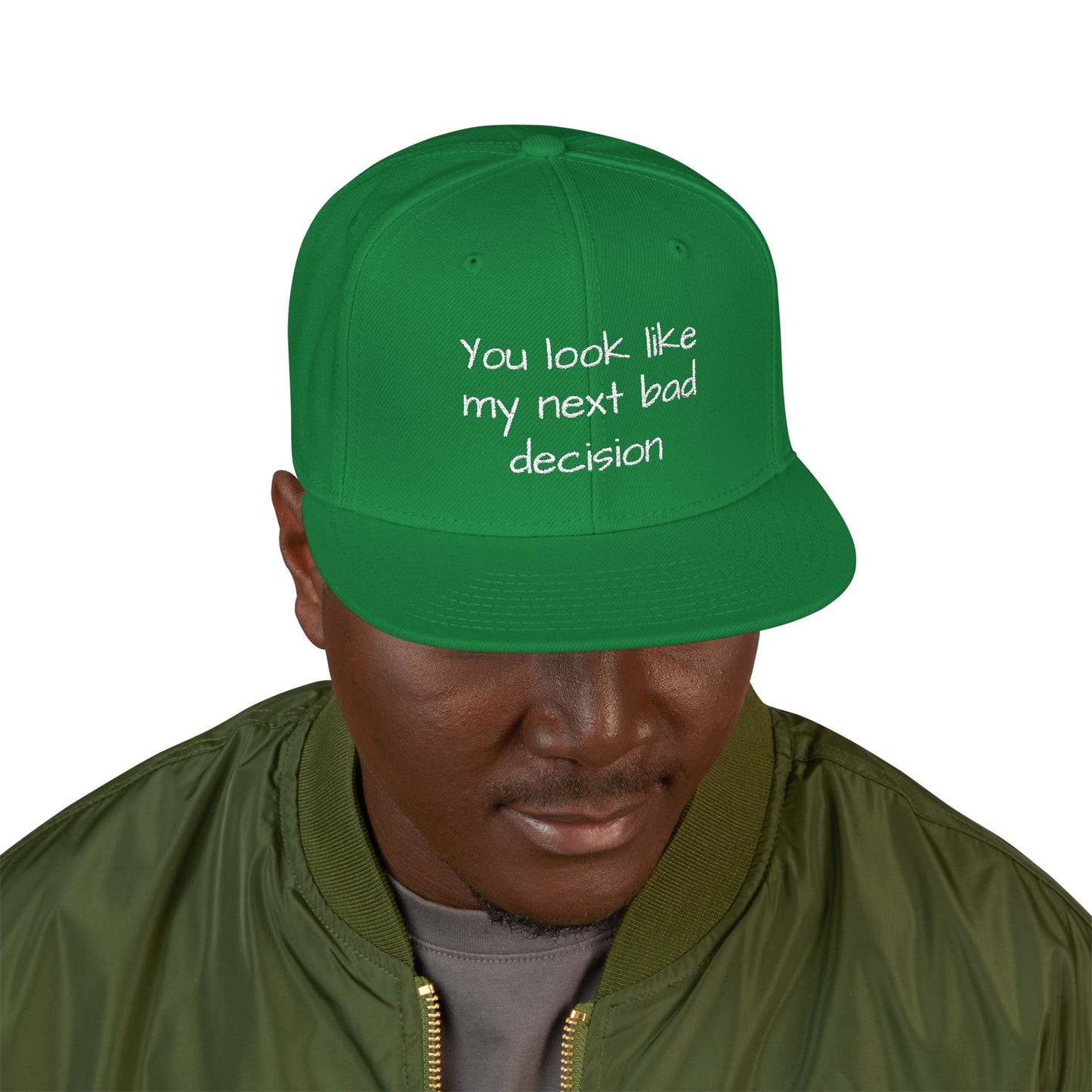Snapback Hat - Embroidered Cap, Trendy Hat, Streetwear Accessory, Gift for Him, Stylish Headwear, funny hat