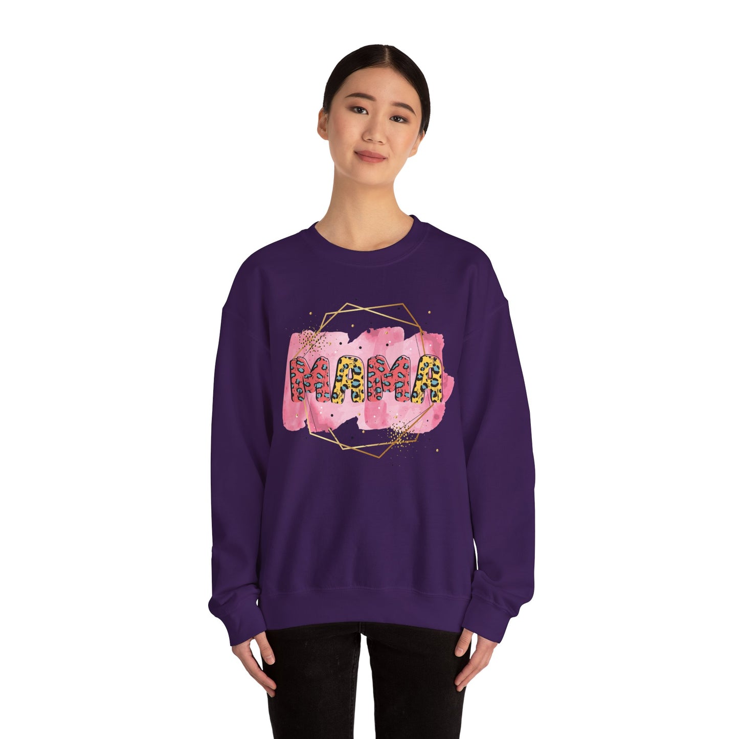 Mama Pride Crewneck Sweatshirt - Trendy Unisex Heavy Blend