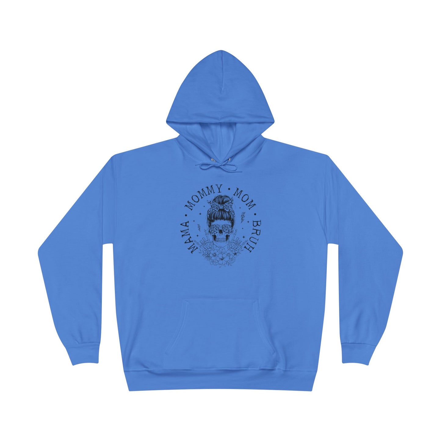 Skull Mom Hoodie - Unisex Eco-Friendly Pullover Sweatshirt for Mothers