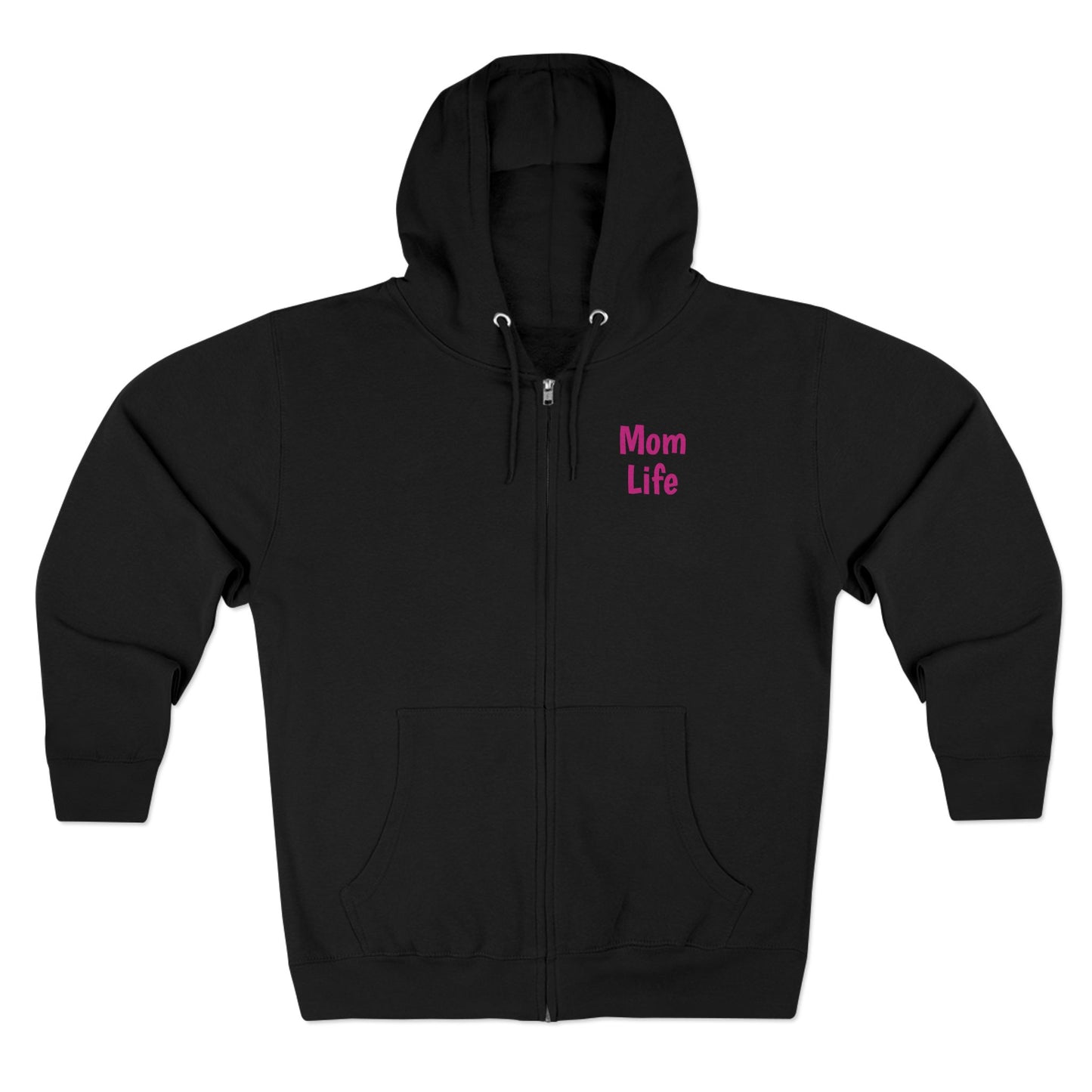 Mom Life Floral Unisex Zip Hoodie - Cozy Casual Wear for Moms