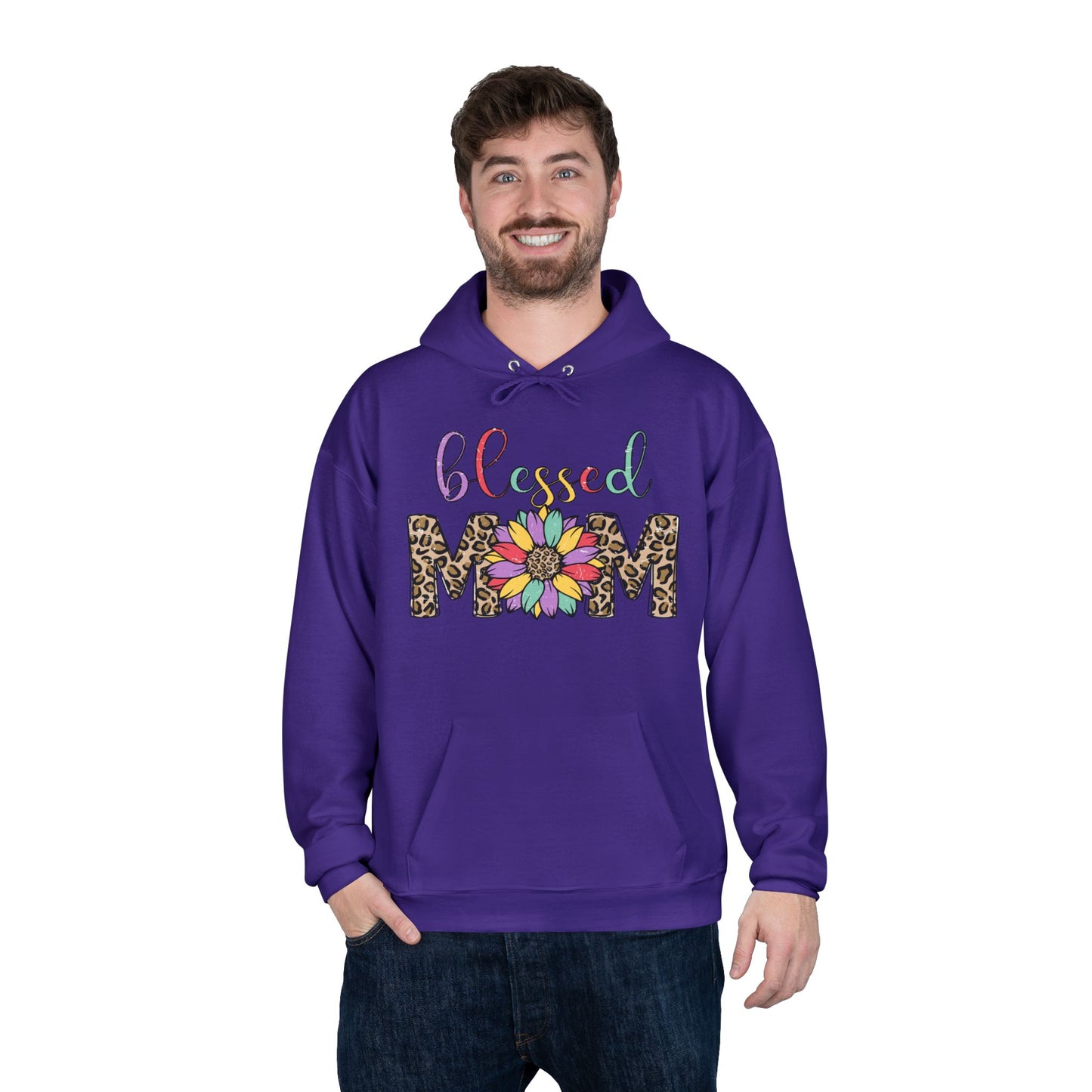 Blessed Mom Eco-Friendly Pullover Hoodie