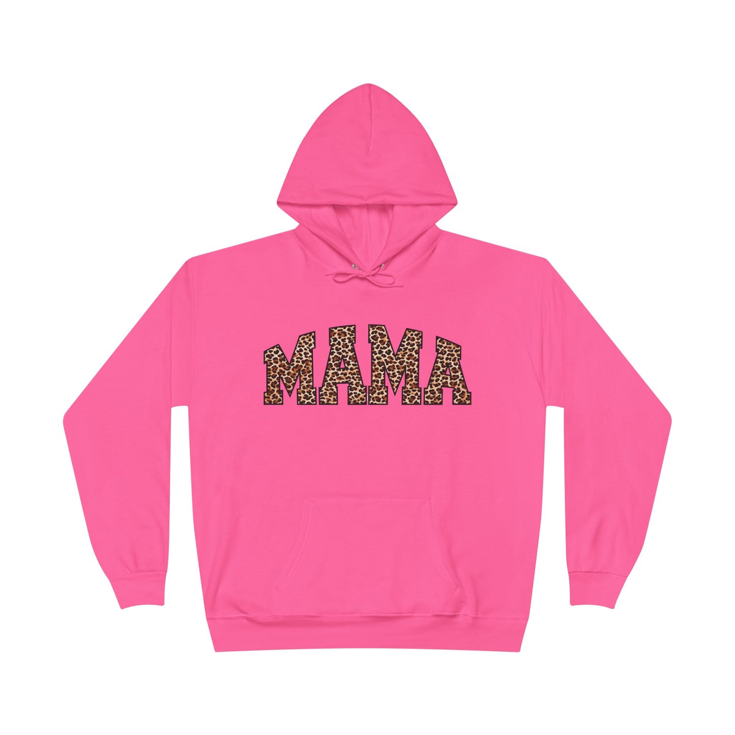 Leopard Print Mama Hoodie - Unisex EcoSmart® Pullover Sweatshirt