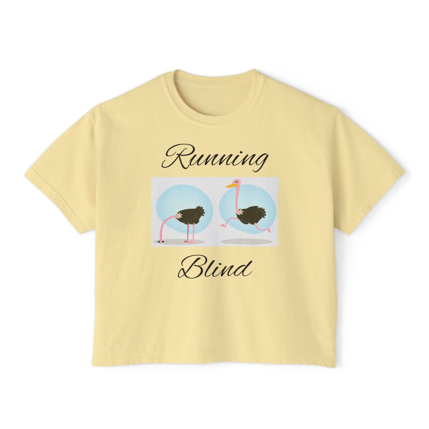 Women's Boxy Tee - Boxy Running Blind Tee