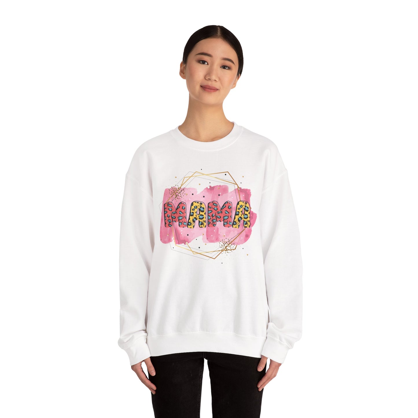 Mama Pride Crewneck Sweatshirt - Trendy Unisex Heavy Blend