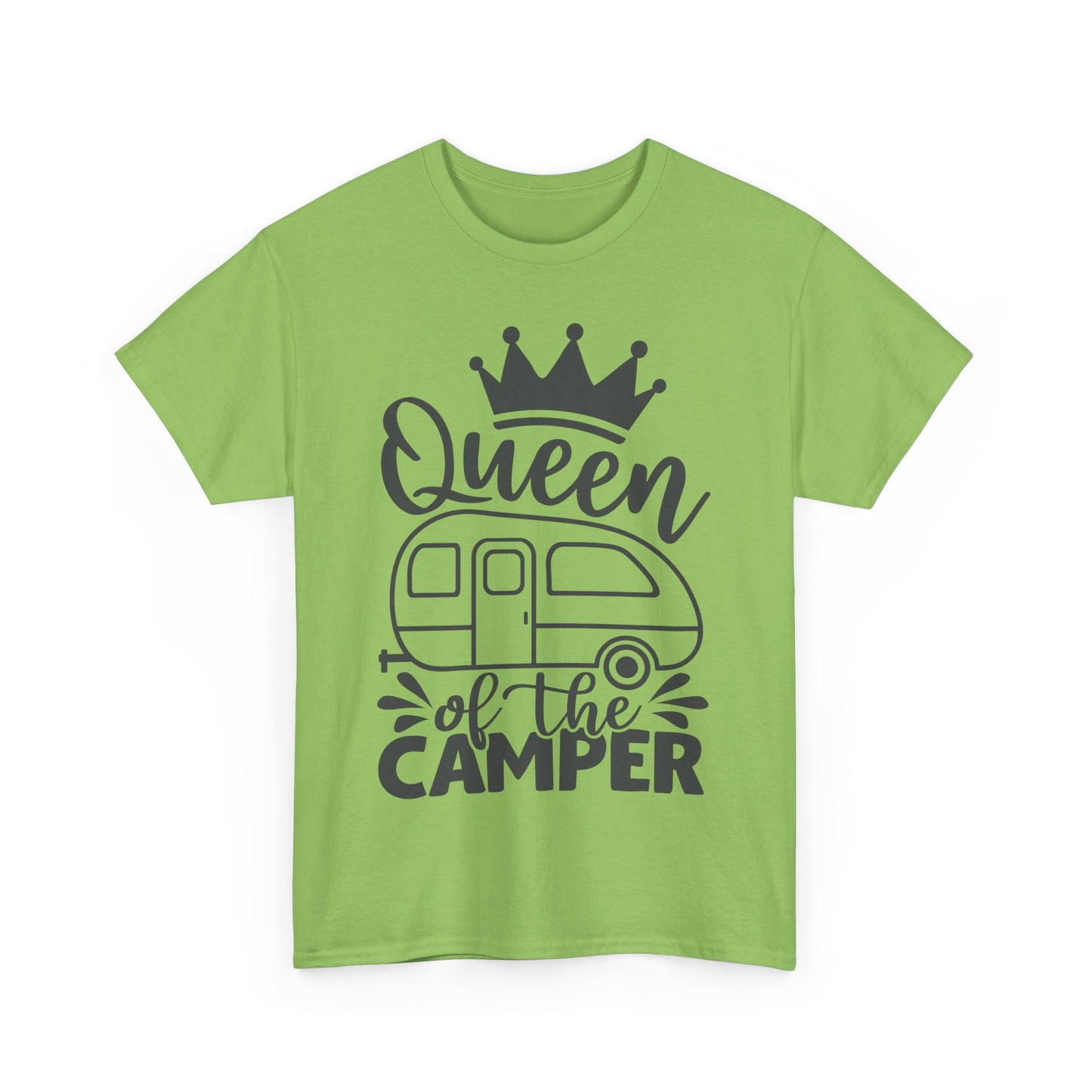 Queen of the Camper Unisex Heavy Cotton Tee - Perfect for Adventure Lovers