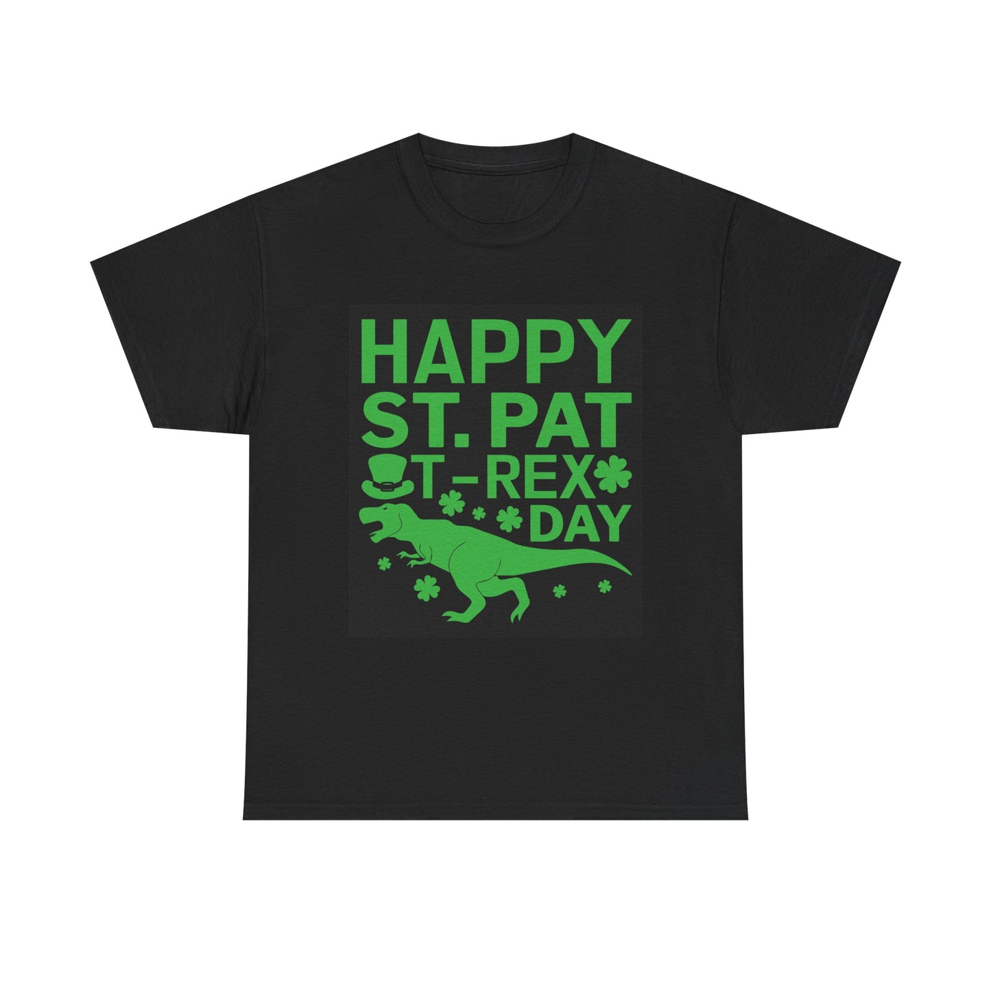Happy St. Patrick's Day T-Rex Unisex Heavy Cotton Tee