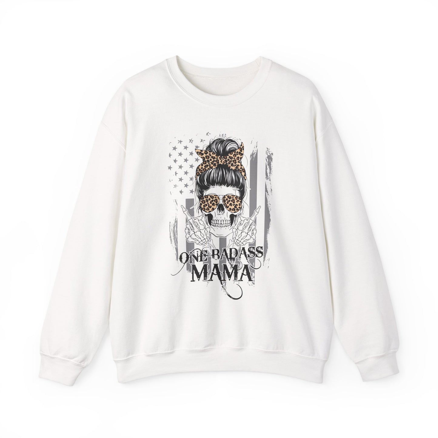 One Badass Mama Sweatshirt - Unisex Crewneck for Strong Women