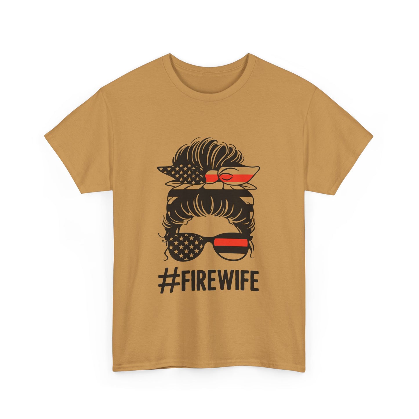 Firefighter Spouse Unisex Heavy Cotton Tee - #FIREWIFE Graphic Shirt