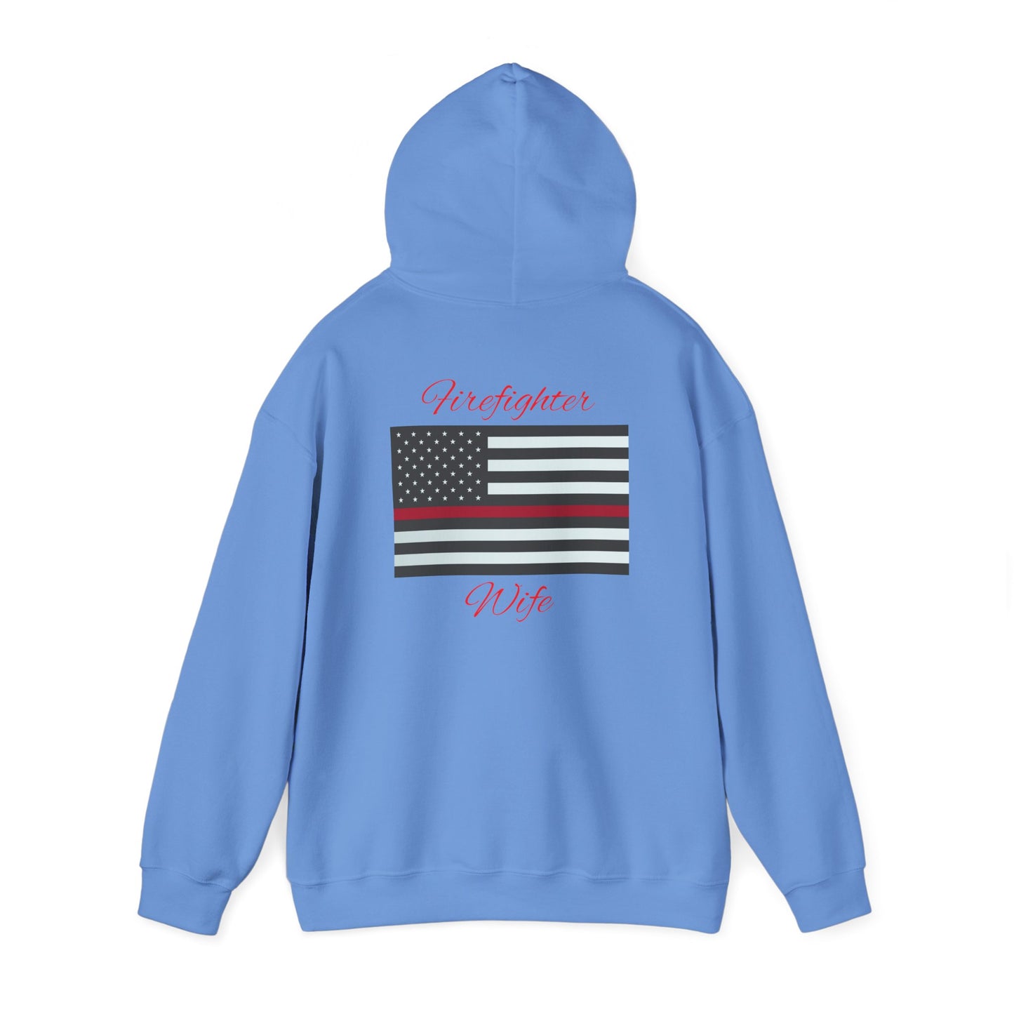 Firefighter Wife Hooded Sweatshirt - Unisex Heavy Blend™ - Support & Honor