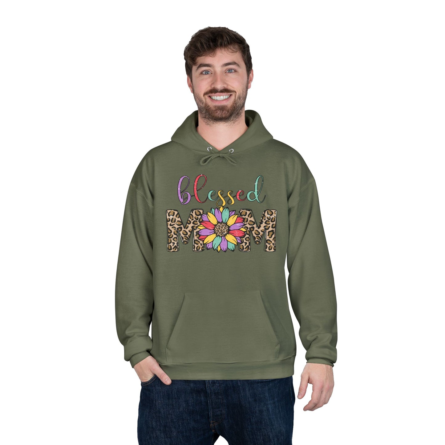 Blessed Mom Eco-Friendly Pullover Hoodie