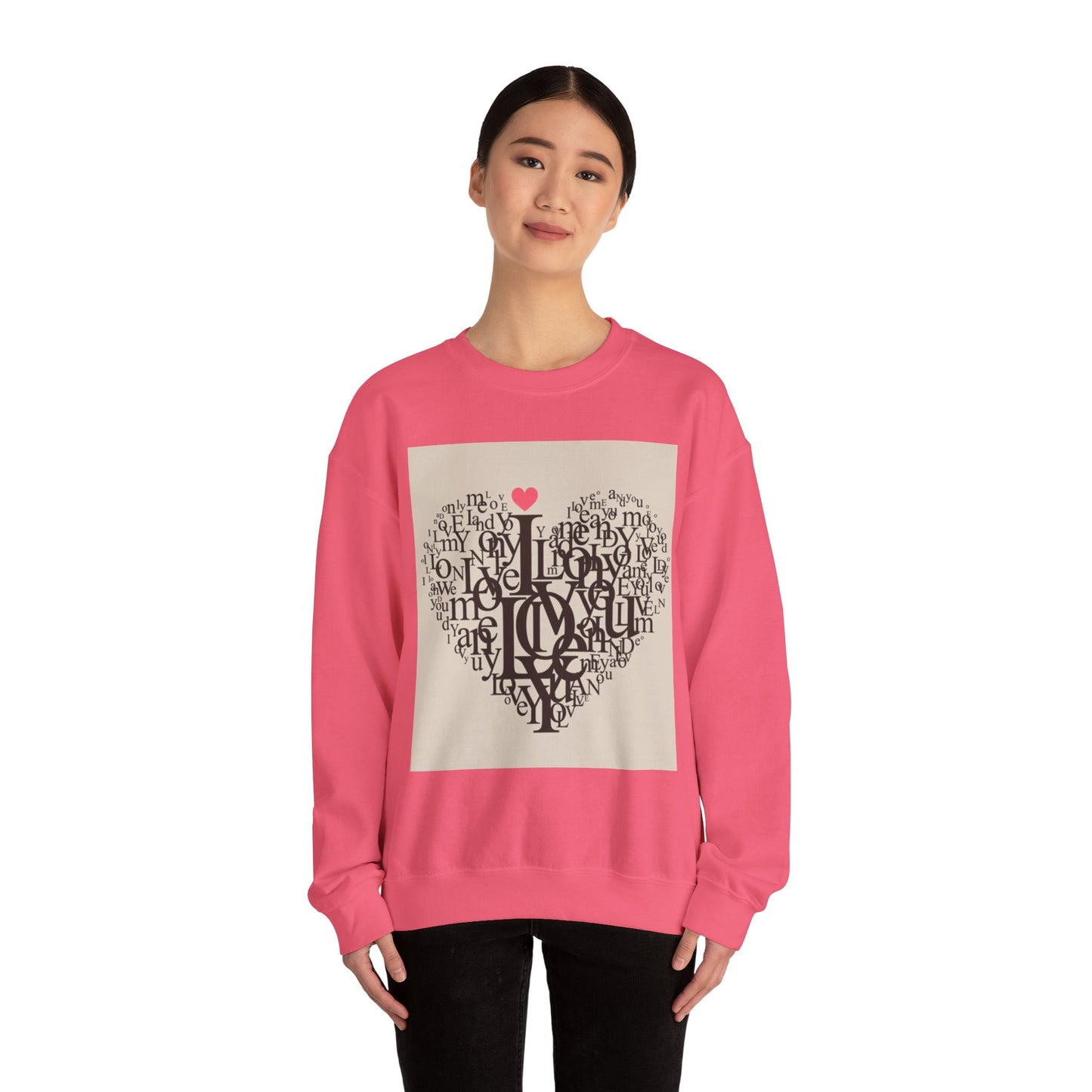 Heartfelt Love Sweatshirt - Unisex Heavy Blend™ Crewneck for Comfort and Connection