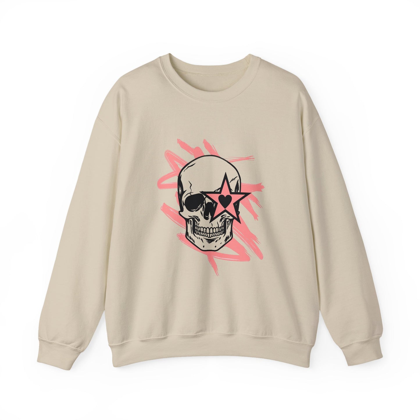 Edgy Skull Graphic Crewneck Sweatshirt - Unisex Heavy Blend™