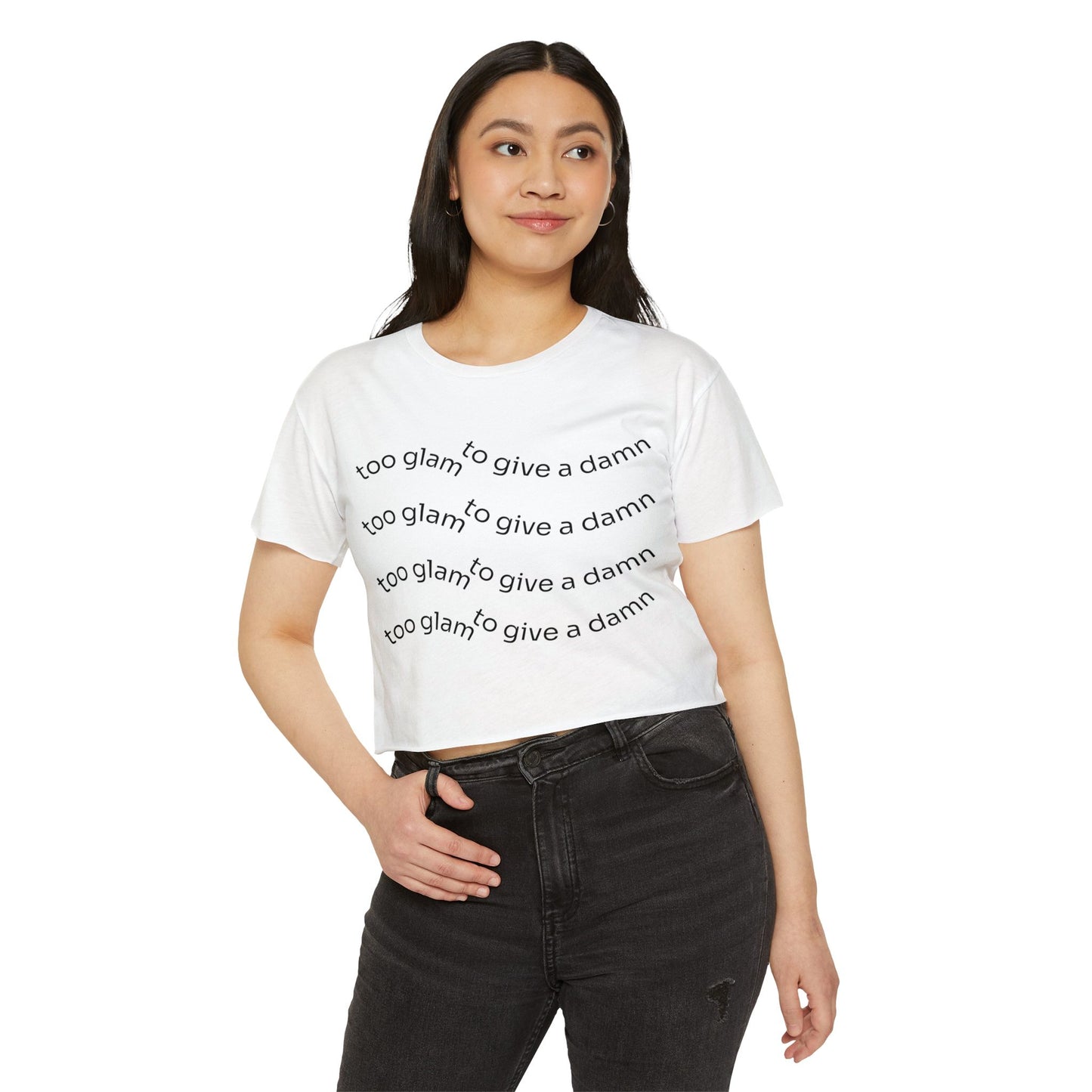 Chic Festival Crop Top, Women's Graphic Tee, Casual Summer Top, Trendy Clubwear, Gift for Her, Festival Fashion