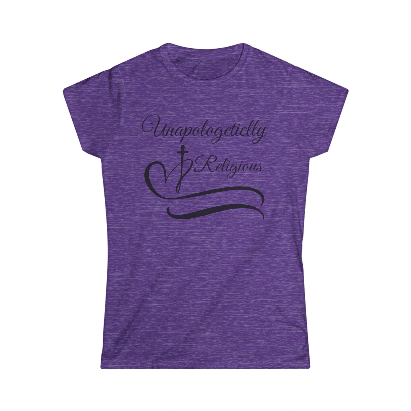Unapologetically Religious Women's Softstyle Tee, Faith T-Shirt, Spiritual Apparel, Gift for Believers, Church Outfits