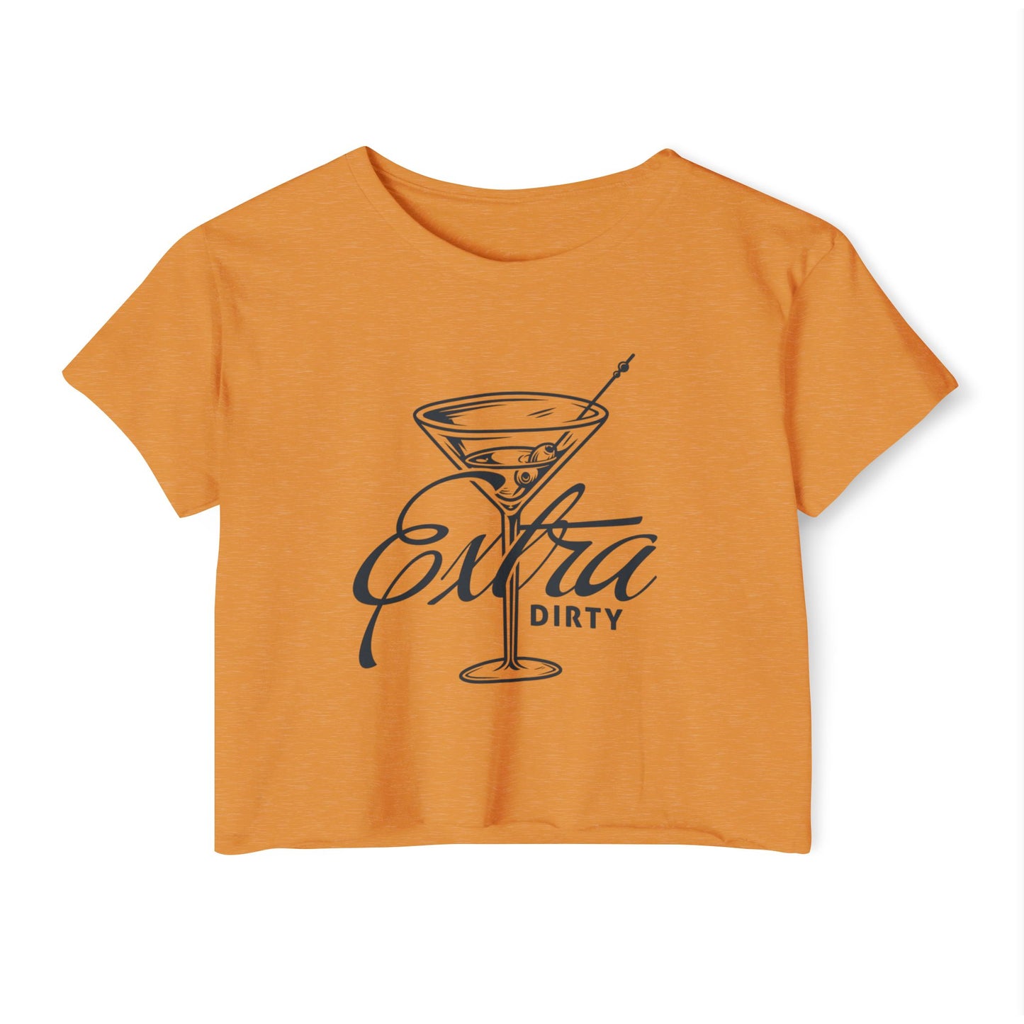 Extra Dirty Cocktail Festival Crop Top | Fun Women's Apparel, Summer Party Shirt, Drink Lover's Top, Gift for Her, Festival Wear